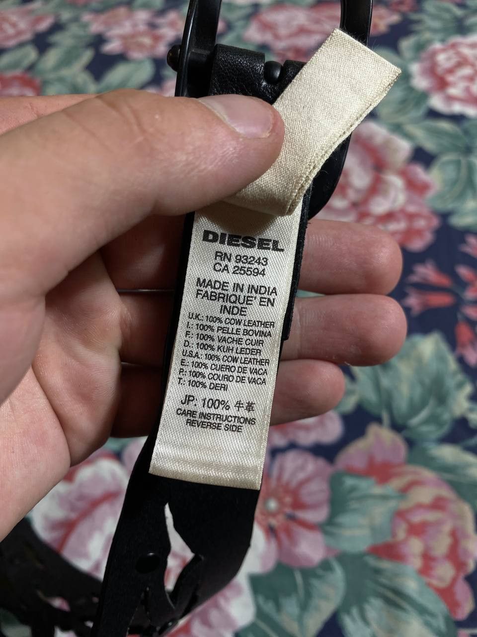 Diesel × Vintage DIESEL Vintage Leather Belt Y2K Size ONE SIZE - 4 Thumbnail