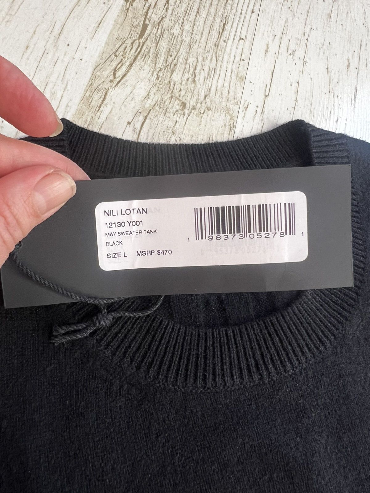 Nili Lotan Nili Lotan Cashmere May Sweater Tank Top Size L NWT Size L / US 10 / IT 46 - 10 Thumbnail