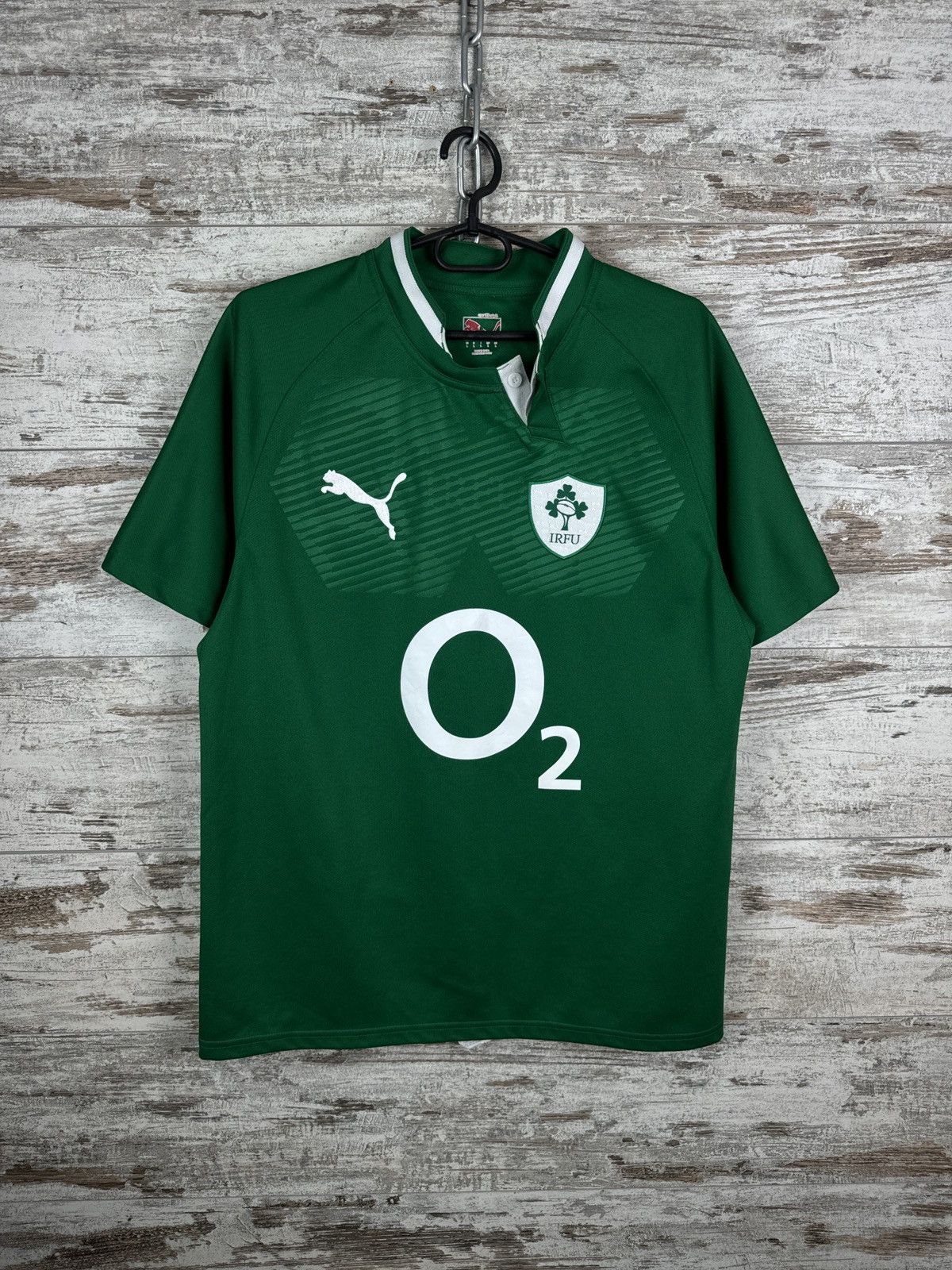 Puma Mens Vintage Puma Ireland rugby IRFU home T-shirt tee Size US L / EU 52-54 / 3 - 1 Thumbnail