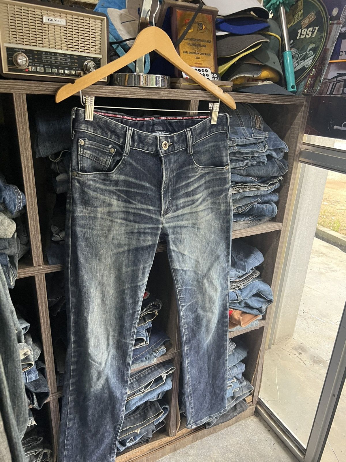 Edwin 🔥Vintage Edwin Jerseys Stretchable Flared Denim Size US 31 - 7 Thumbnail