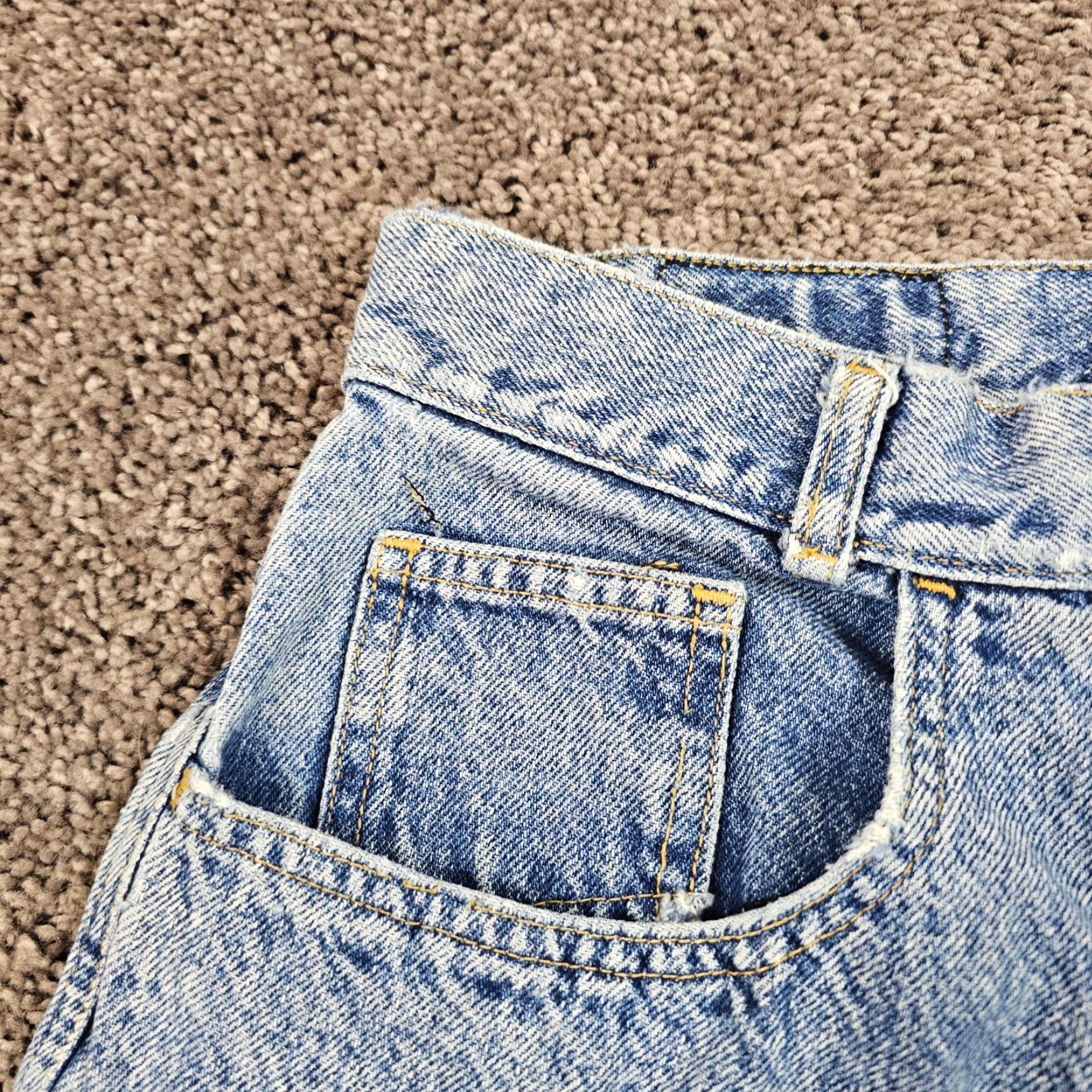 Vintage VINTAGE Kozmic Bluez High Rise Distressed Tapered Jeans Womens 29x28 Blue 90s Size 29" - 4 Thumbnail