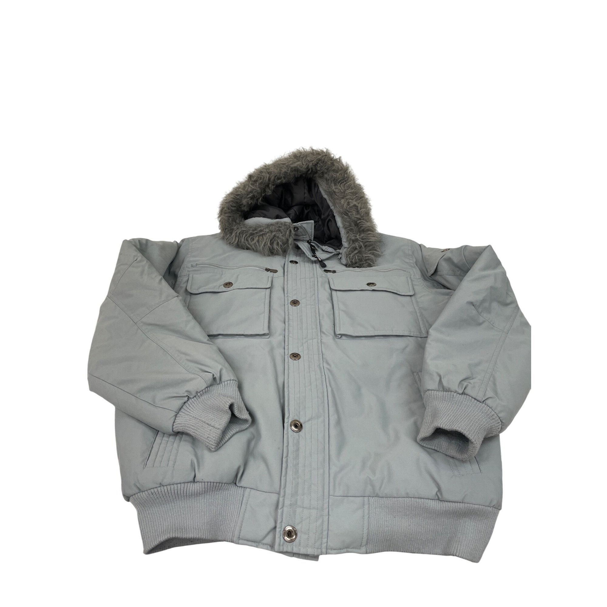 Southpole South Pole Mens gray hooded Winter nylon puffer coat Size L Size US L / EU 52-54 / 3 - 1 Thumbnail