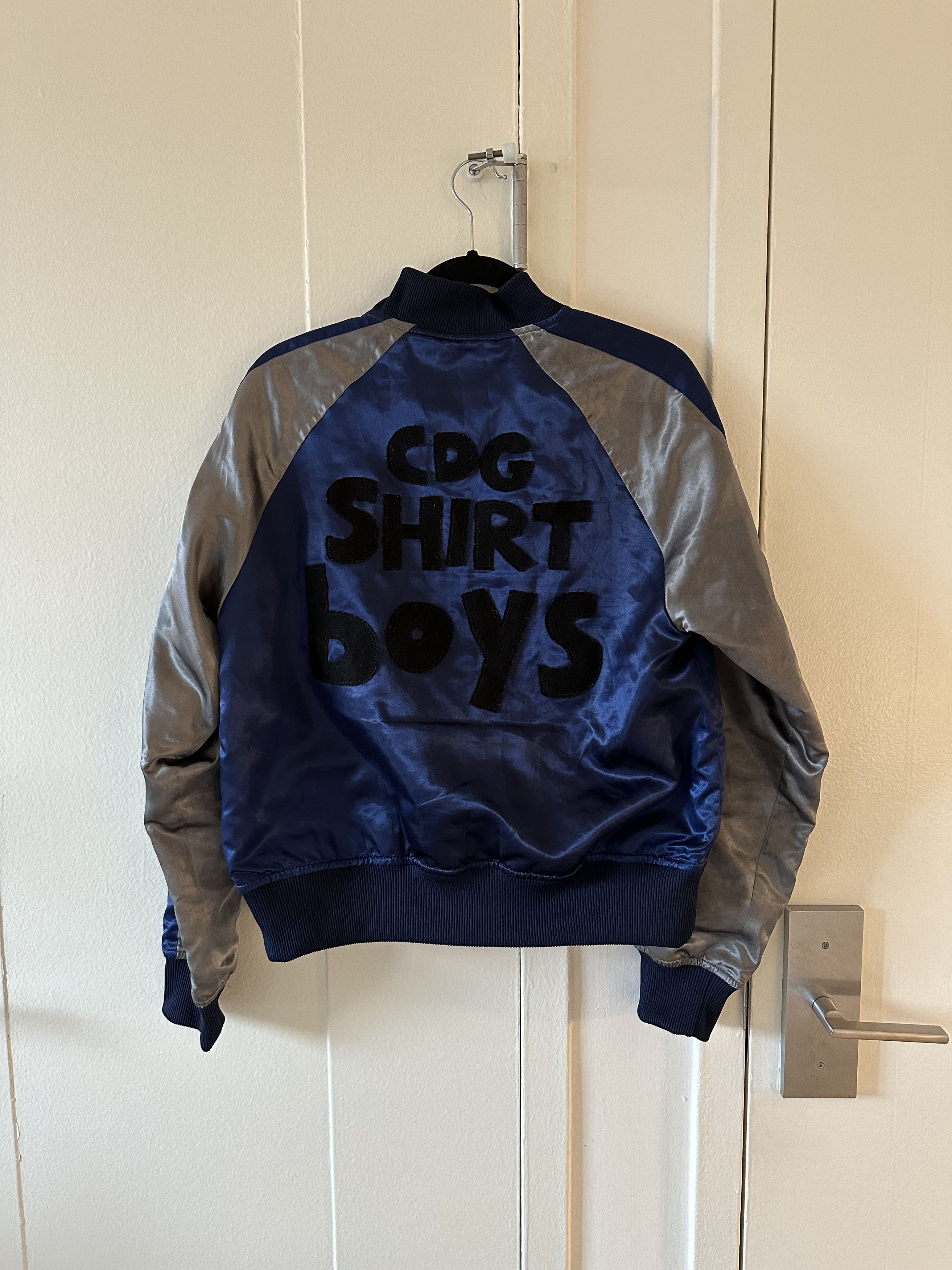 image of Comme Des Garcons x Comme Des Garcons Shirt Boy Logo Bomber Jacket, Men's (Size Small)