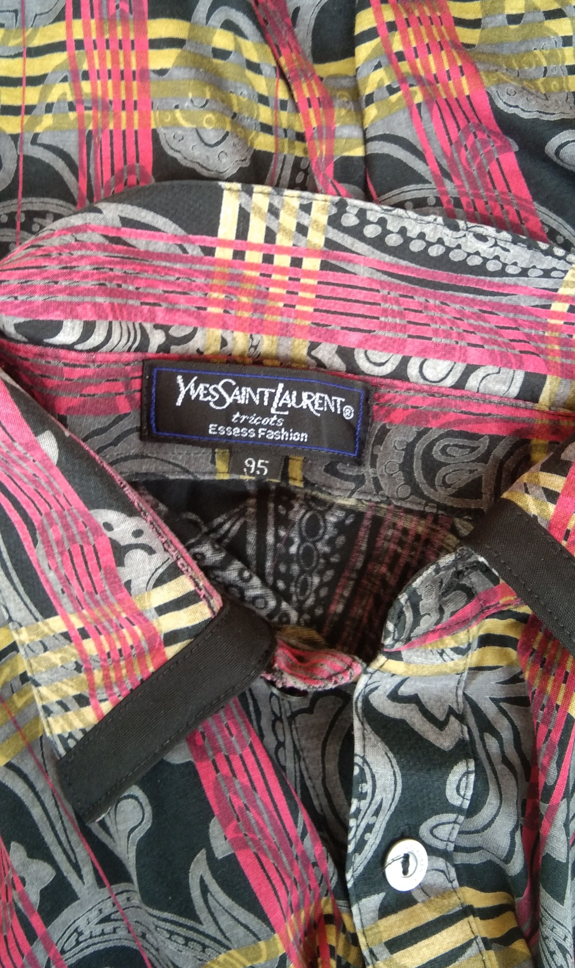 Vintage × Yves Saint Laurent Vtg YsL treecots long polo shirt Size US M / EU 48-50 / 2 - 8 Thumbnail