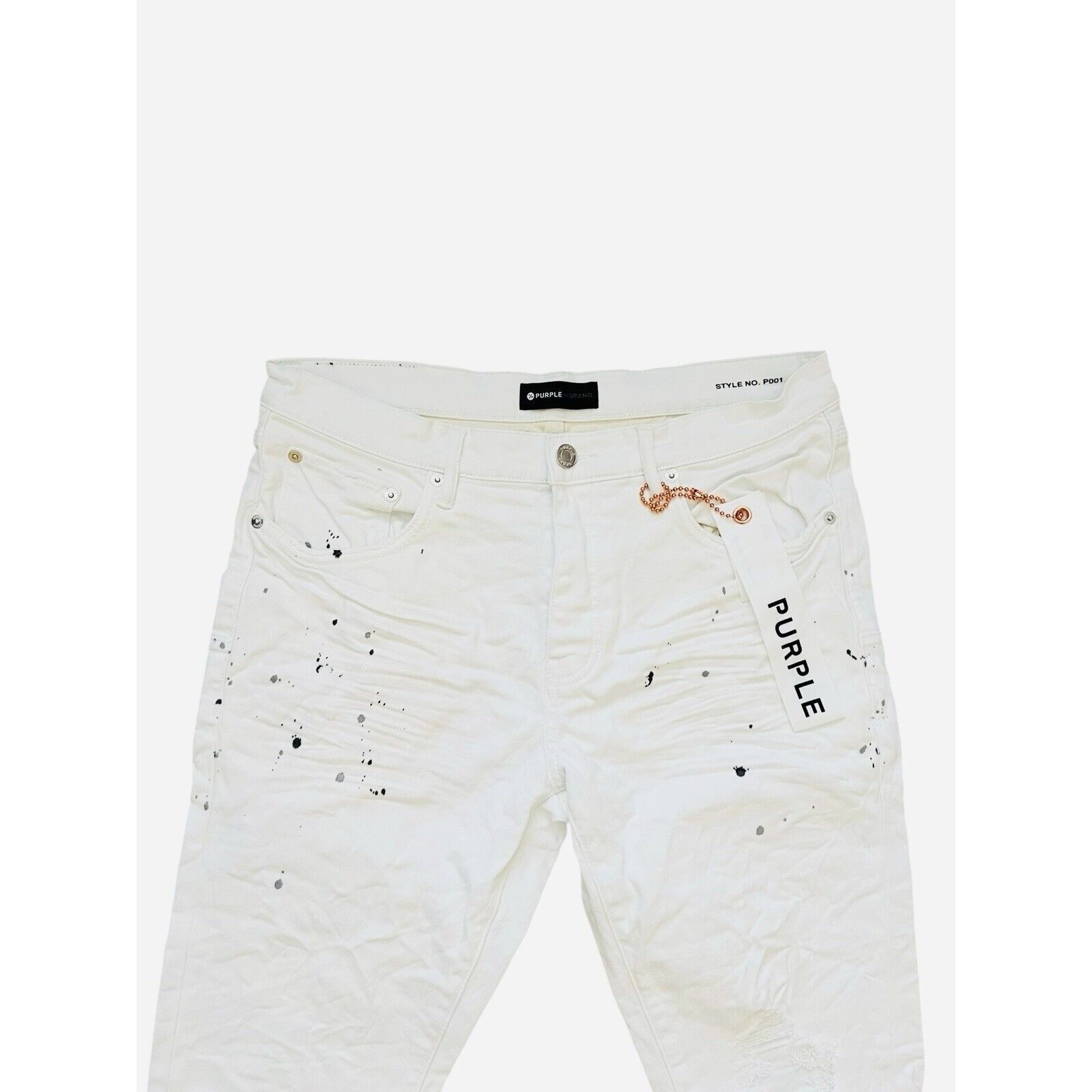 Purple × Purple Brand Purple Brand Jeans Mens Slim Fit White P001 Size 31/30 Size US 31 - 2 Thumbnail