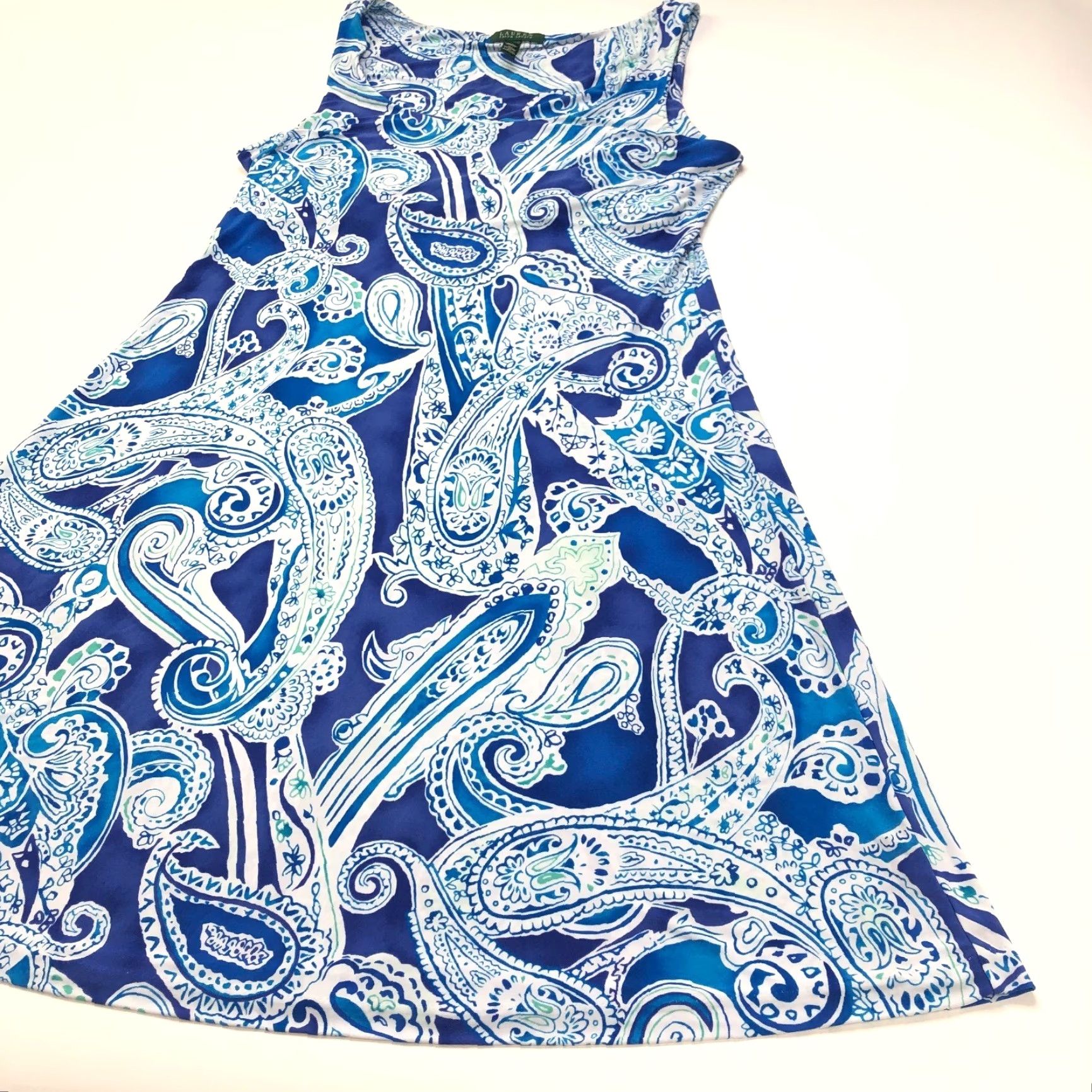 Ralph Lauren Ralph Lauren Maxi Dress XL Paisley All Over Print Women Full Length Sleeveless Pullover Round Neck Casual Dress Size XL / US 12-14 / IT 48-50 - 3 Thumbnail