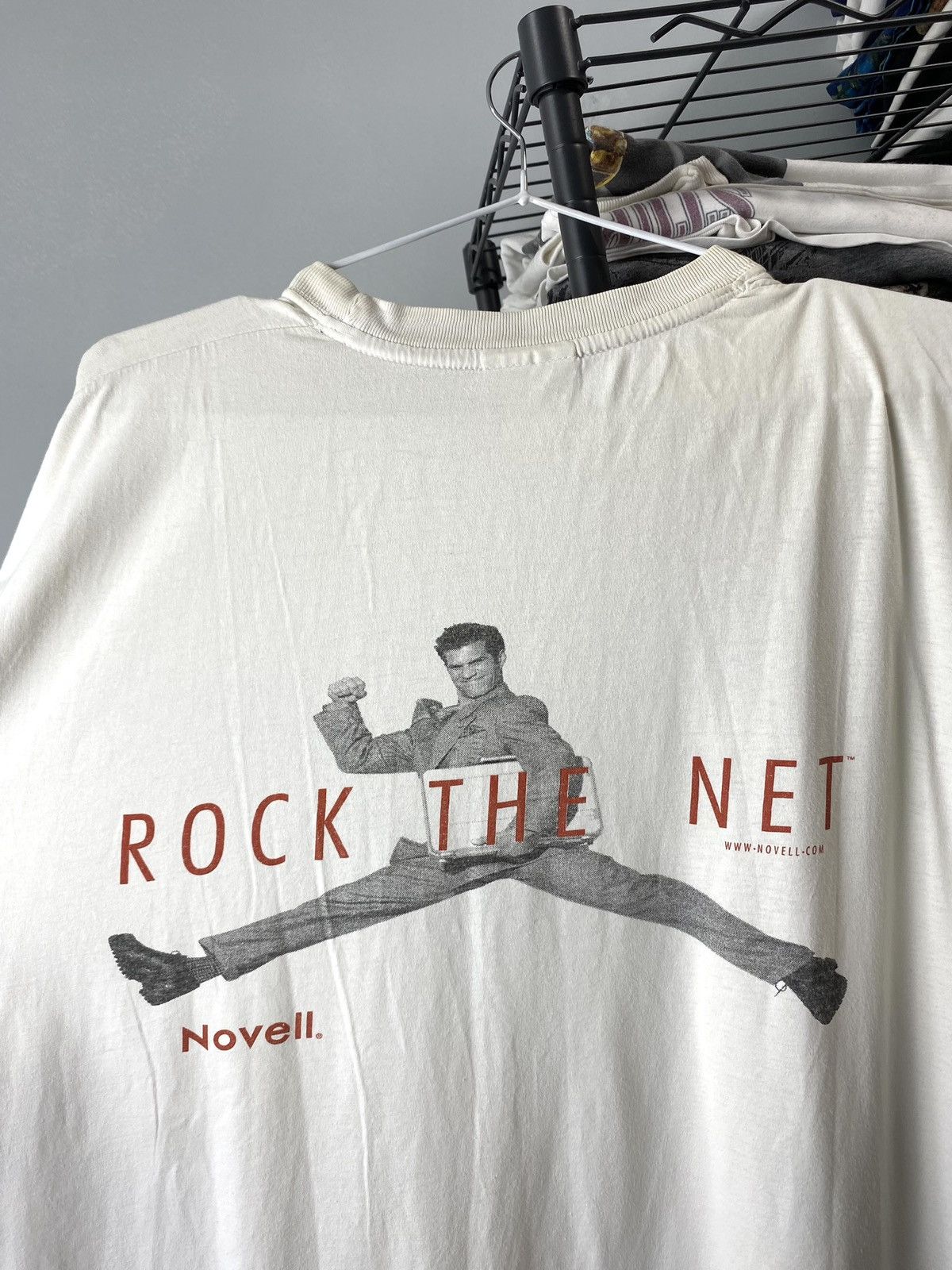 Vintage Vintage 1990’s Rock The Net Novell Band T Shirt Size US XL / EU 56 / 4 - 6 Thumbnail