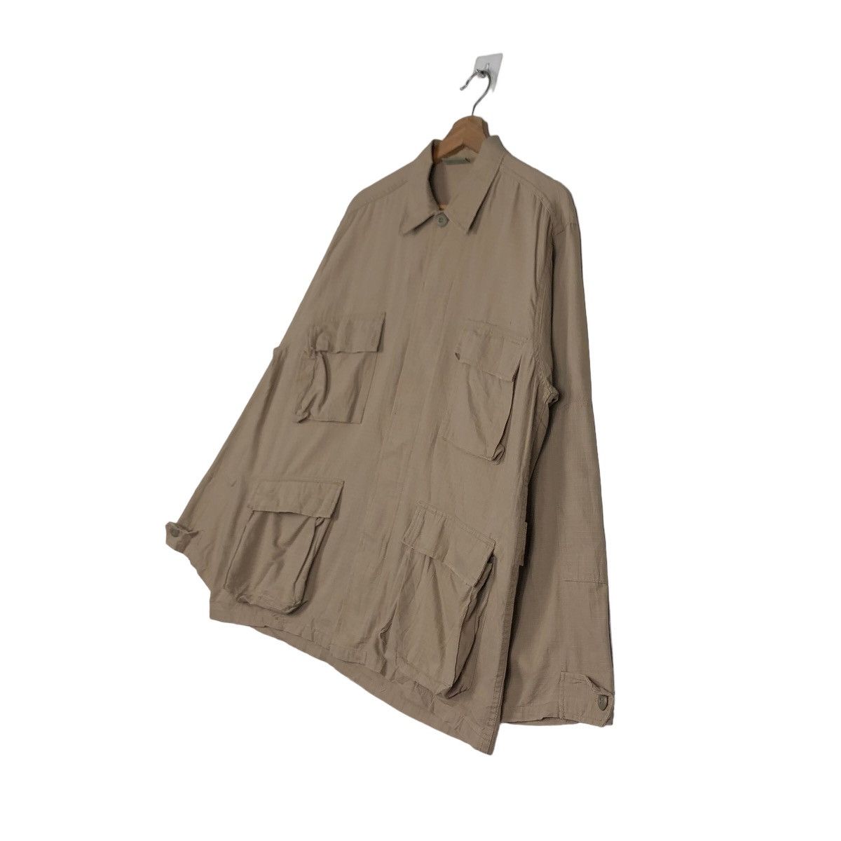 Japanese Brand Vintage Chore Cargo Jacket Multi Pocket Military Collection Size US M / EU 48-50 / 2 - 2 Thumbnail