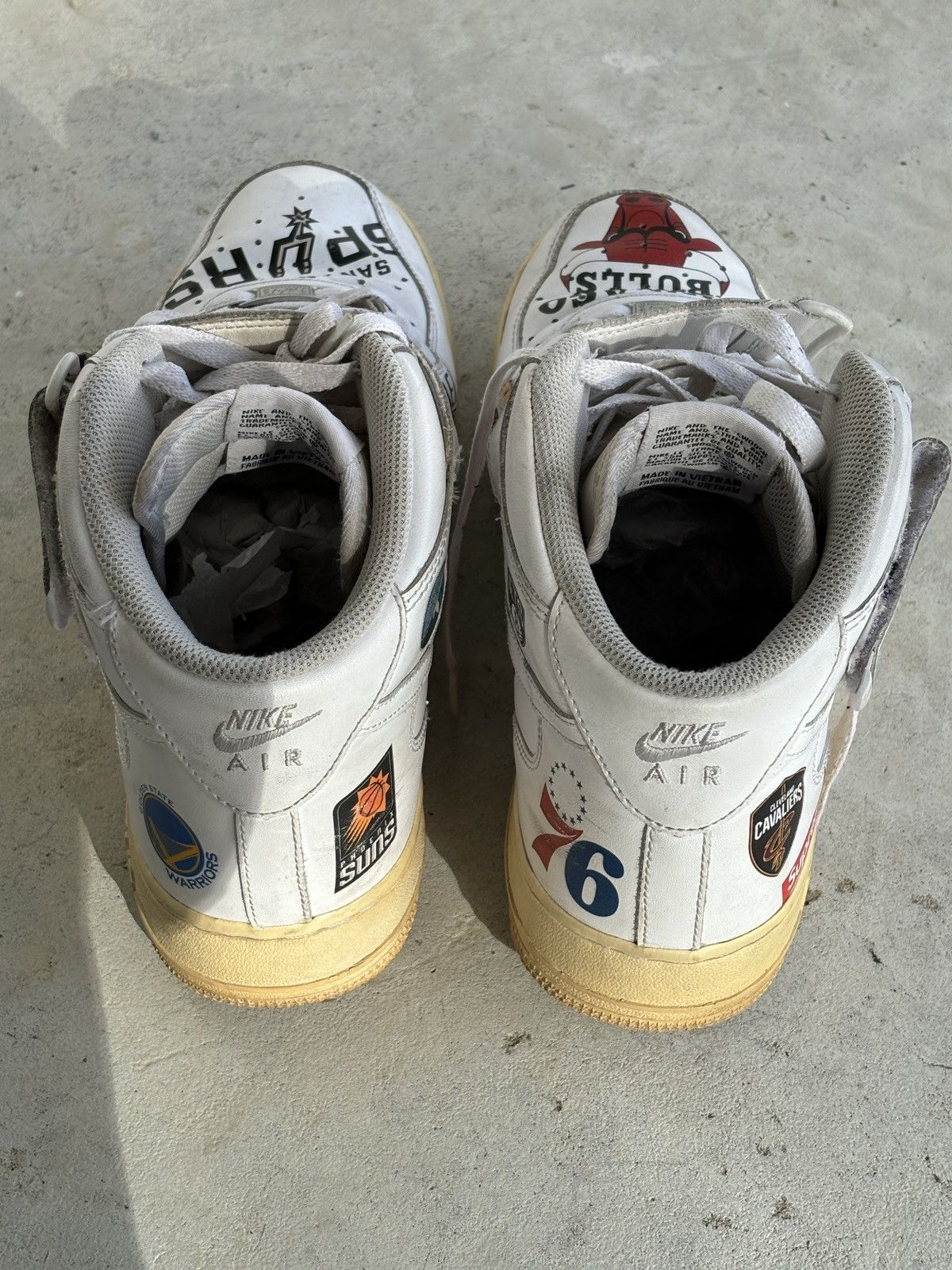 Nike × Supreme Supreme Air Force 1 Mid '07 NBA Size US 11.5 / EU 44-45 - 6 Thumbnail
