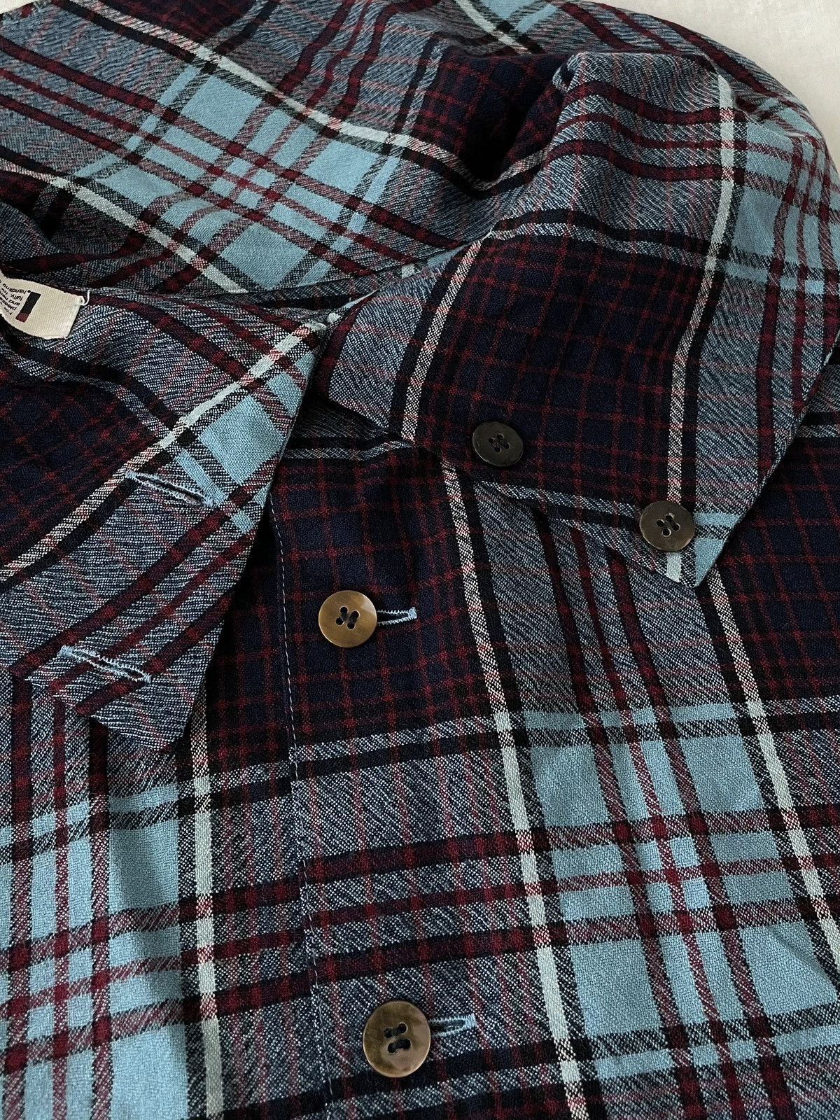 Issey Miyake IS Issey Miyake Sport Archival Clothing Wool Blouse Plaid Size S / US 4 / IT 40 - 8 Thumbnail