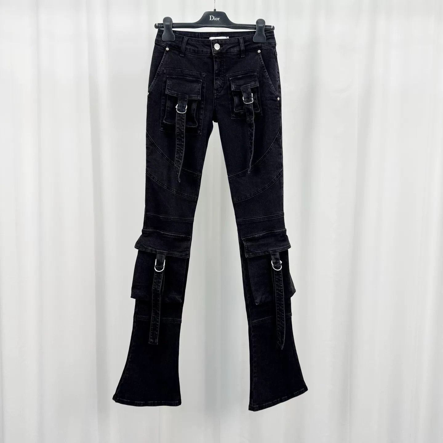 Blumarine Blumarine Jisoo Belt-Decorated Flared Jeans Size 38" / US 16 / IT 52 - 1 Thumbnail
