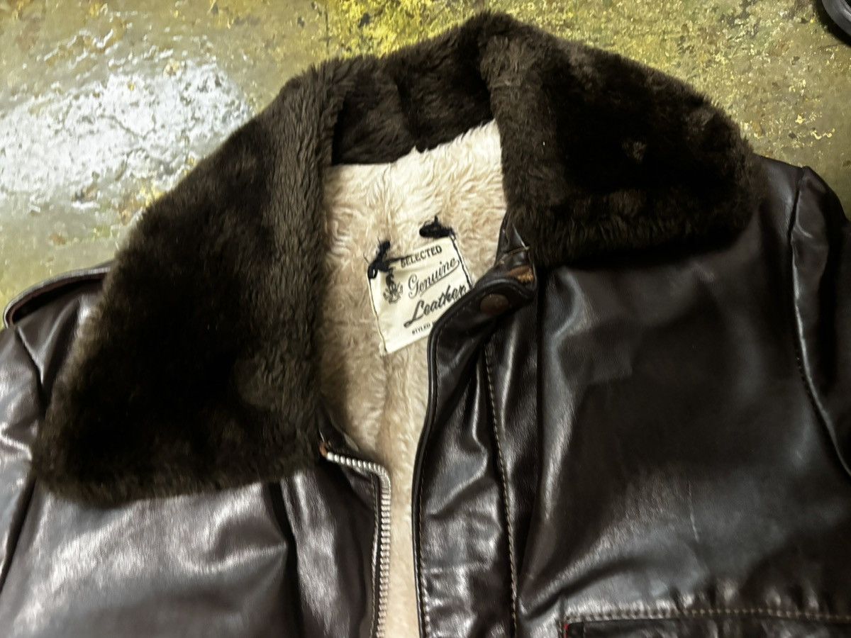Vintage VINTAGE LEATHER JACKET Size US M / EU 48-50 / 2 - 6 Thumbnail