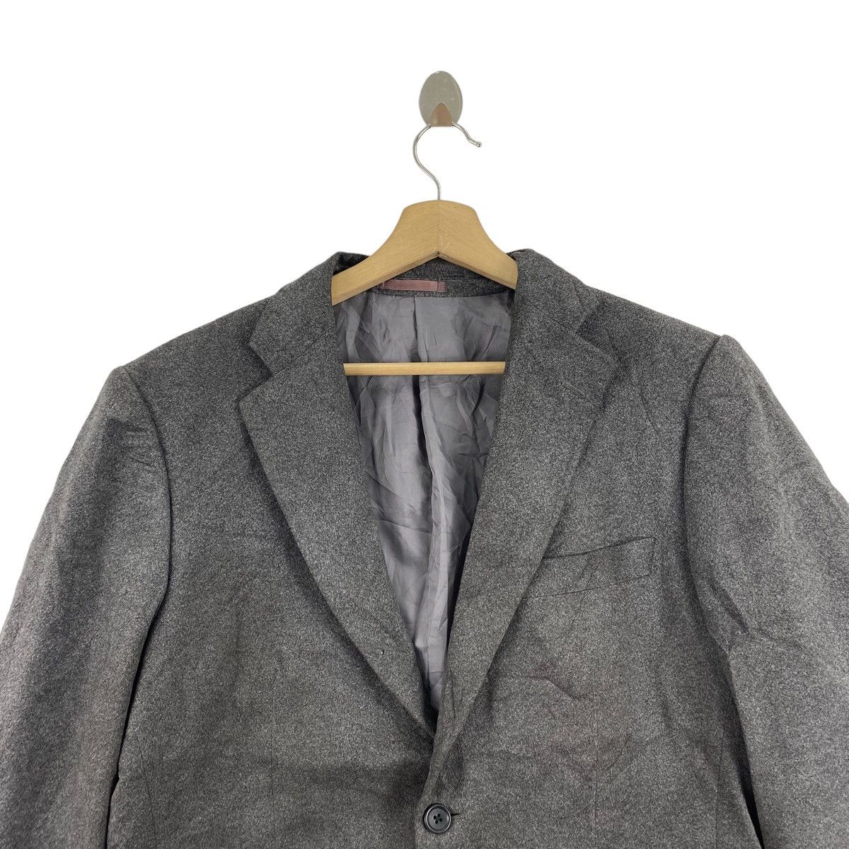 Japanese Brand KANSAI YAMAMOTO Japanese Brand Plain Grey Blazer Coat Jacket Size US L / EU 52-54 / 3 - 2 Thumbnail