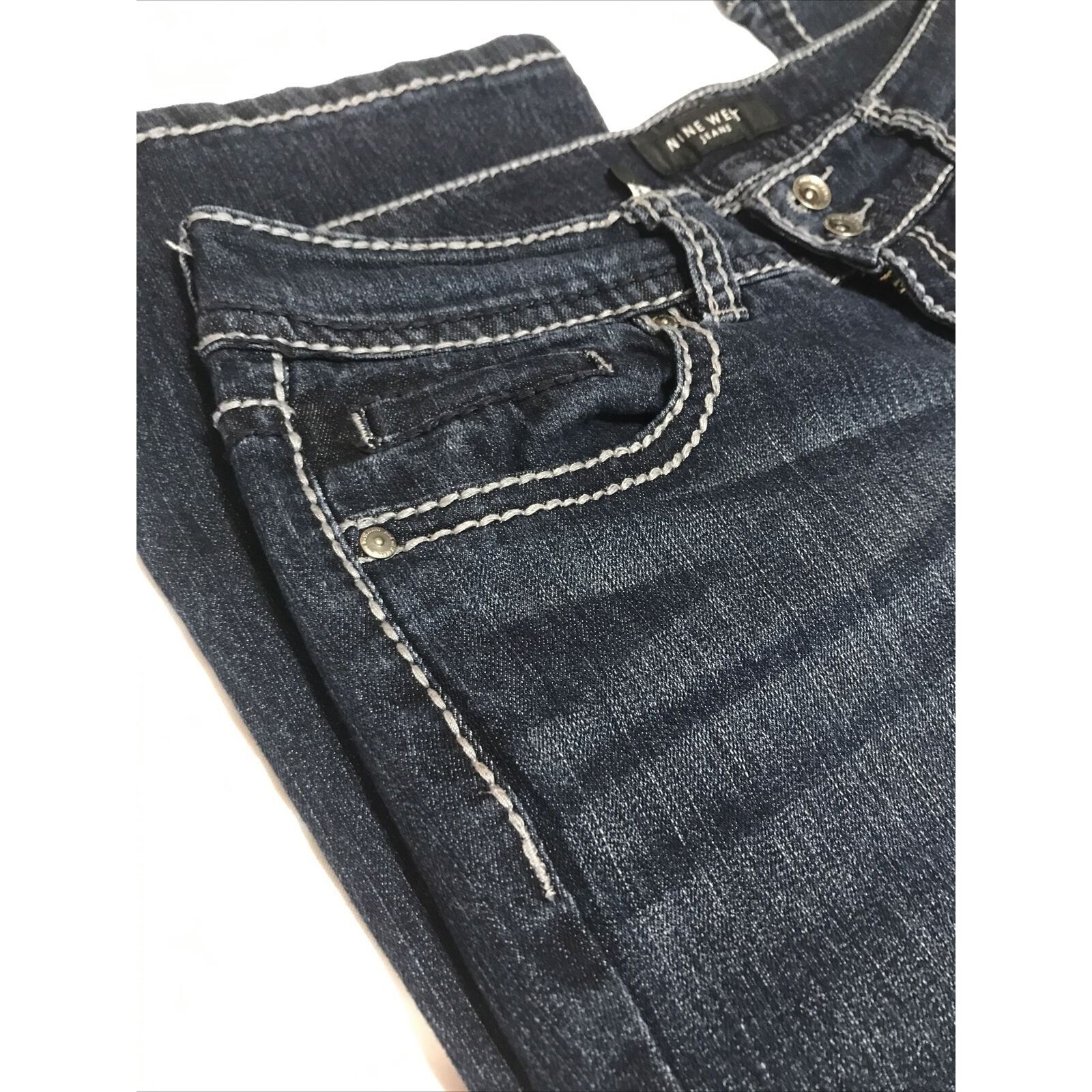 Nine West Annette Nine West Women's jeans Bling Flap Pocket Thick Stit Size 30" / US 8 / IT 44 - 11 Thumbnail