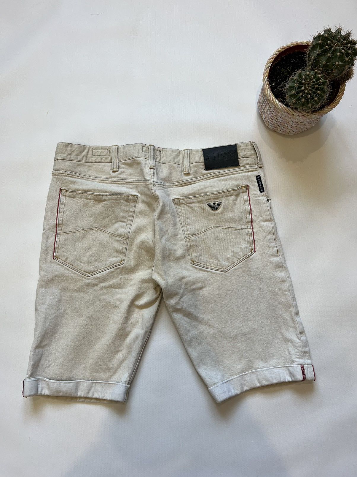 Armani Armani Jeans Denim Shorts Rare Size US 33 - 1 Thumbnail