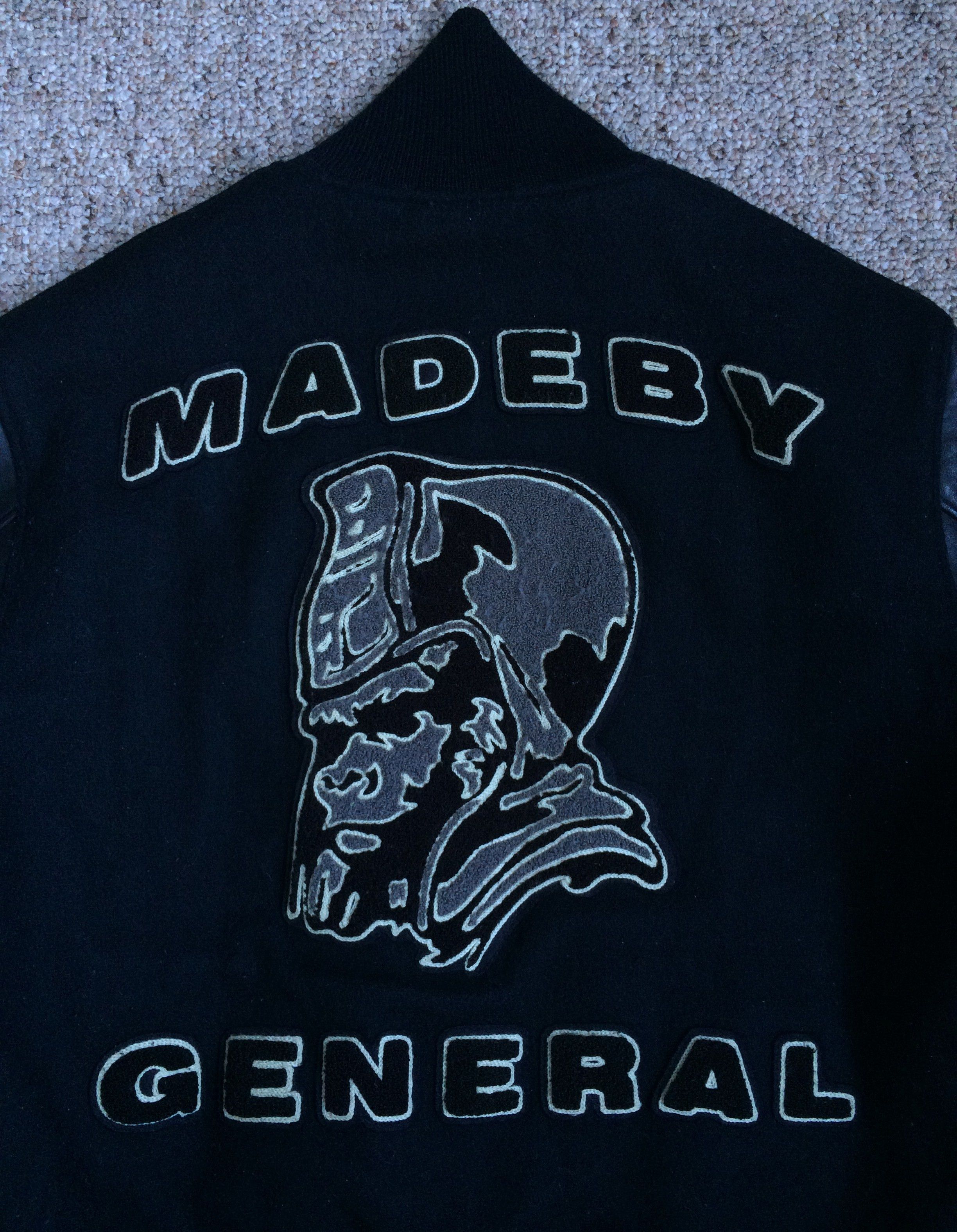 Bape 2002 Bape General Wool Leather Bomber Jacket Size US M / EU 48-50 / 2 - 2 Thumbnail