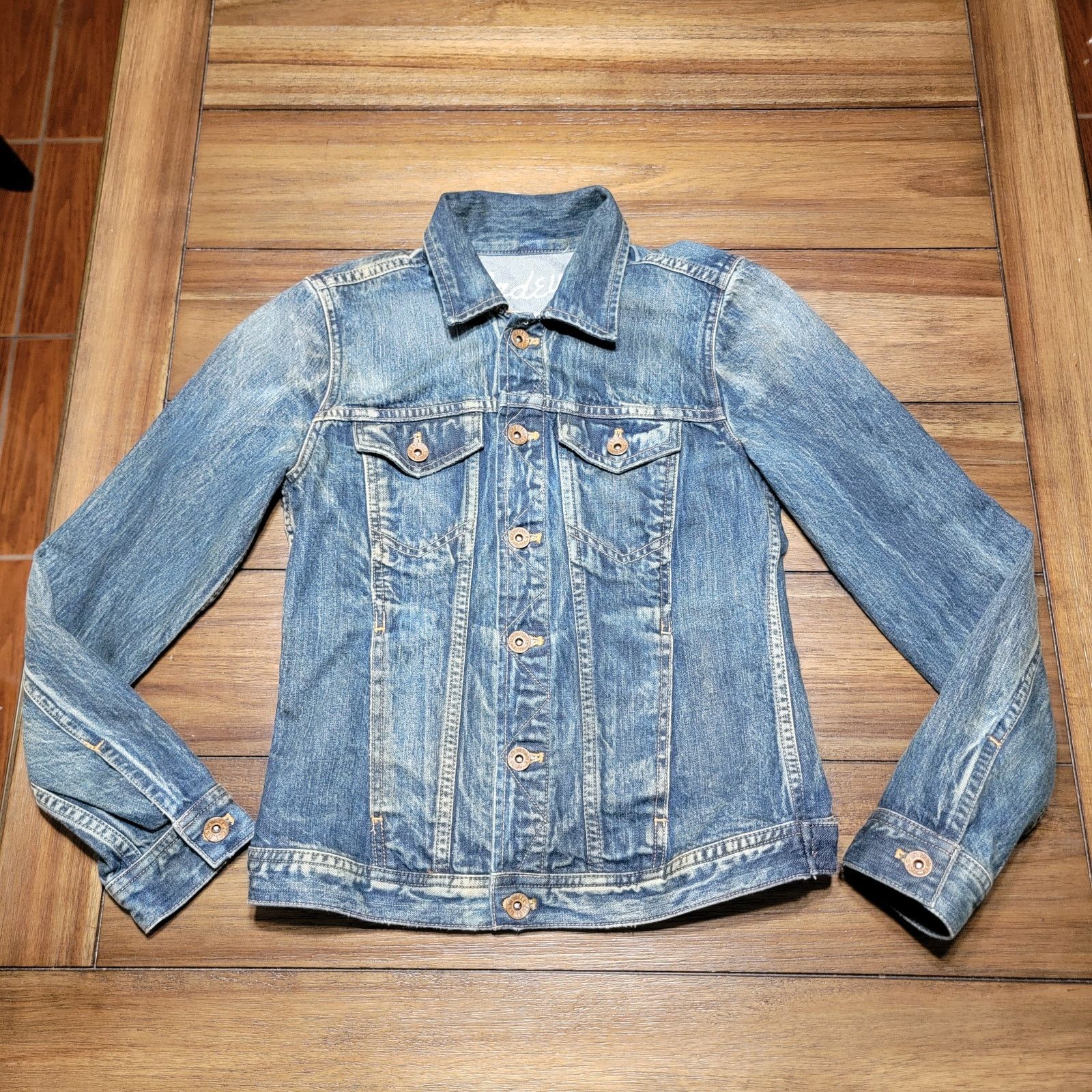Madewell J Crew Madewell Denim Full Button Jean Jacket - Size XSmall Size US XS / EU 42 / 0 - 2 Thumbnail