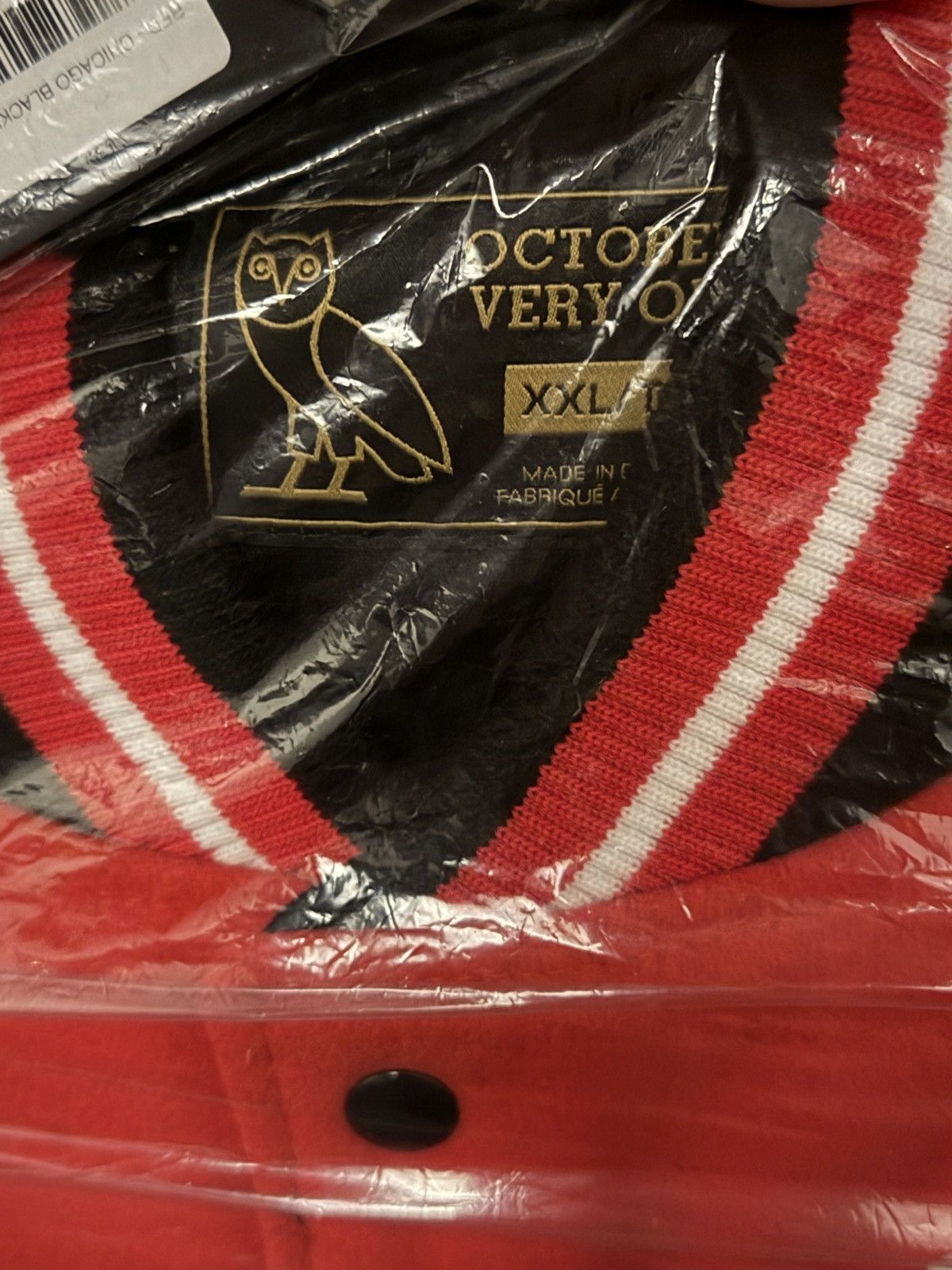 Drake OVO x NHL Chicago Blackhawks Varsity Jacket Size US XXL / EU 58 / 5 - 9 Thumbnail