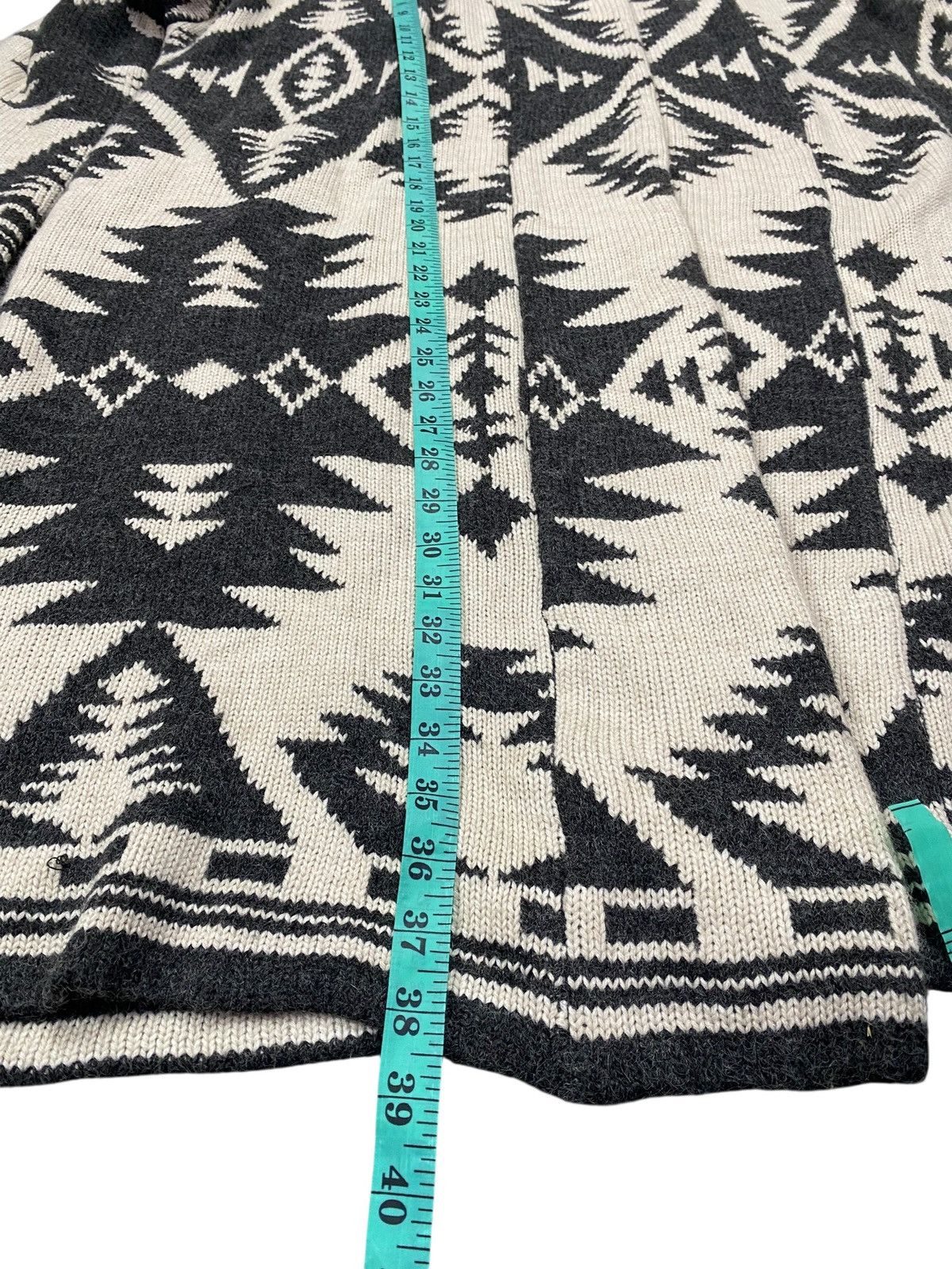 GOA Natural Vintage Goa navajo Tribal Knit Hooded Cardigan Size US XXL / EU 58 / 5 - 4 Thumbnail