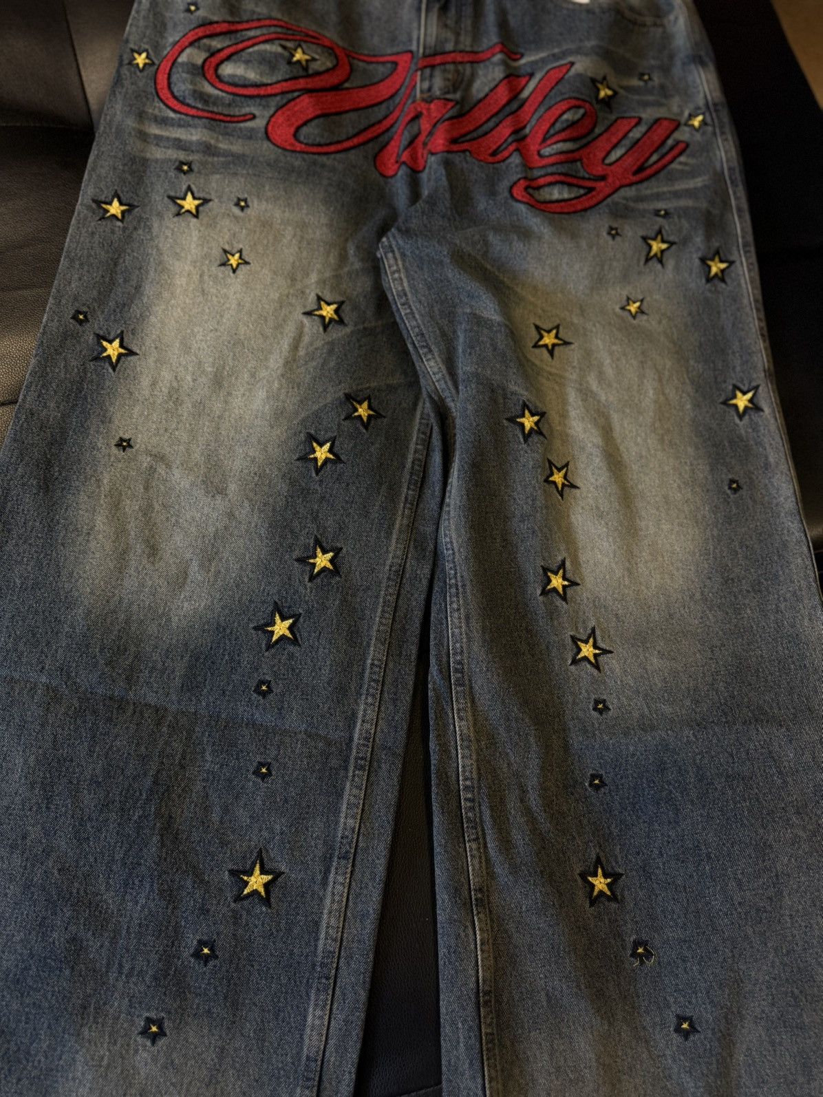 Vale Valley Star Bunny Rocket Baggy Blue Jeans Size 30 Size US 30 / EU 46 - 4 Thumbnail