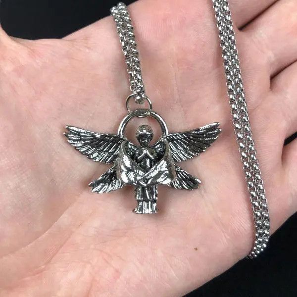 Jewelry Angel Necklace Punk Chain Size ONE SIZE - 6 Thumbnail