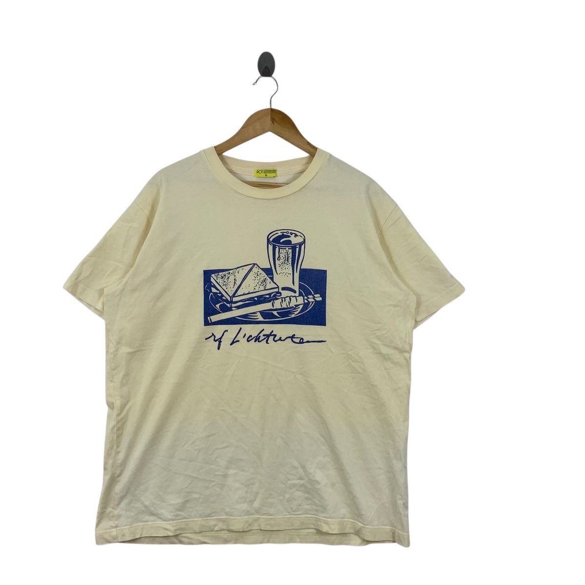 Uniqlo UNIQLO x ROY LICHTENSTEIN Sandwich & Soda Tee Shirt Top Pop Size US XL / EU 56 / 4 - 3 Thumbnail