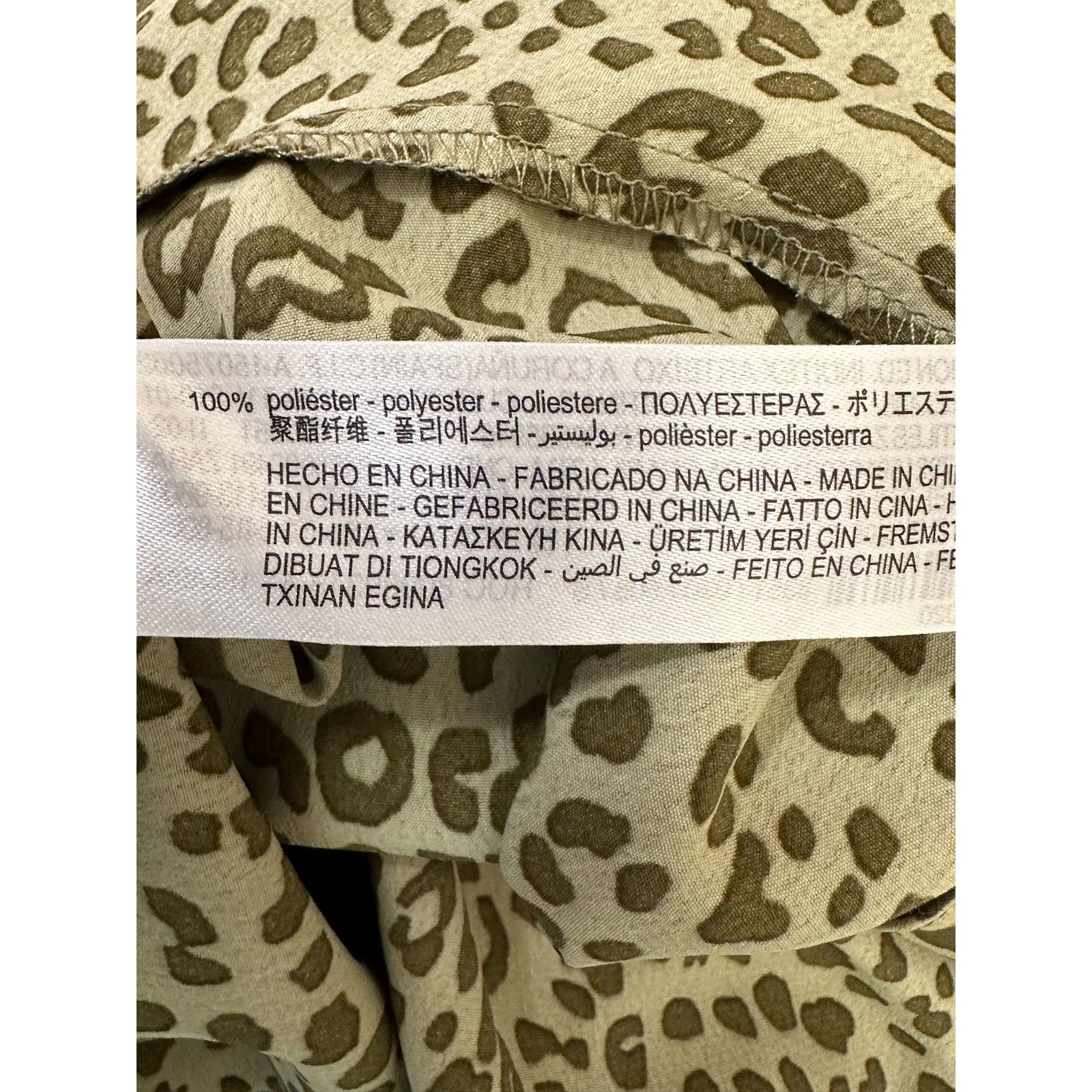 Zara Zara green animal print summer mini dress size small Size S / US 4 / IT 40 - 4 Thumbnail