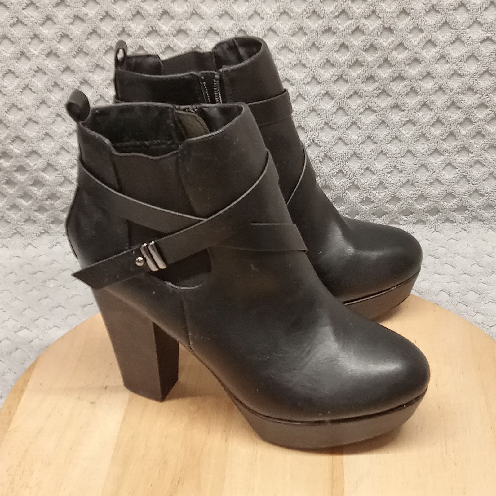 & Other Stories Dominique Nicole Saundra Boots 8W Black Platform Bootie Size US 8 / IT 38 - 1 Thumbnail