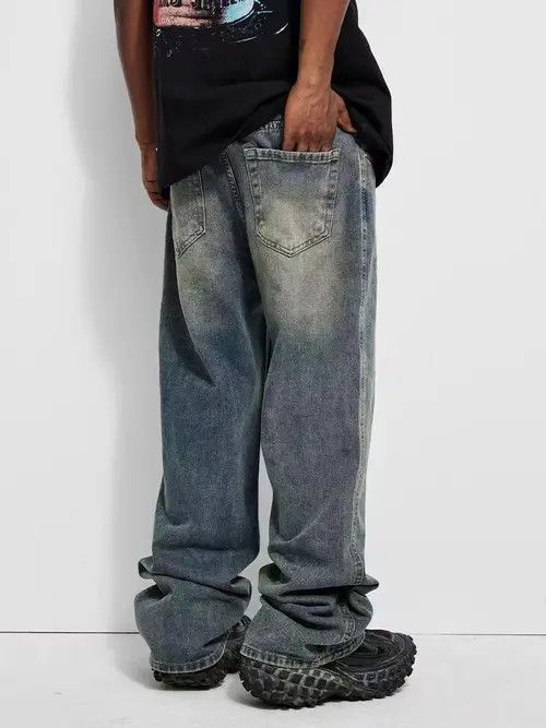 Japanese Brand High Street Washed Loose Vintage Casual Jeans Size US 32 / EU 48 - 4 Thumbnail