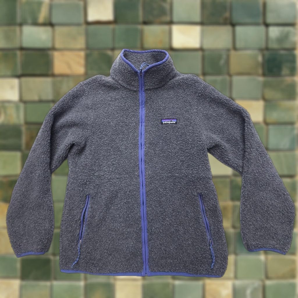 Patagonia Patagonia Reclaimed Fleece Jacket Womens XS Gray Solid Logo Zip Jacket Size XS / US 0-2 / IT 36-38 - 1 Thumbnail
