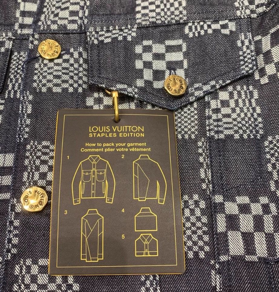 Louis Vuitton Louis Vuitton Checkered denim jacket 2412-Nextarrow Size XL / US 12-14 / IT 48-50 - 4 Thumbnail