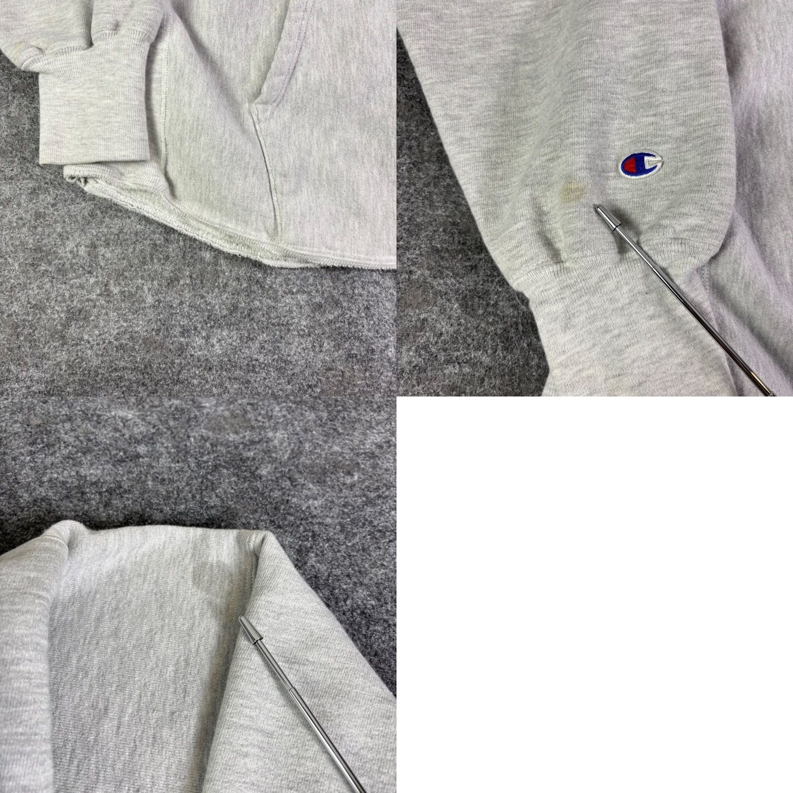 Champion VINTAGE Champion Hoodie Mens XL Gray Heather Sherwood Reverse Weave Pullover Graphic Print Size US XL / EU 56 / 4 - 8 Thumbnail