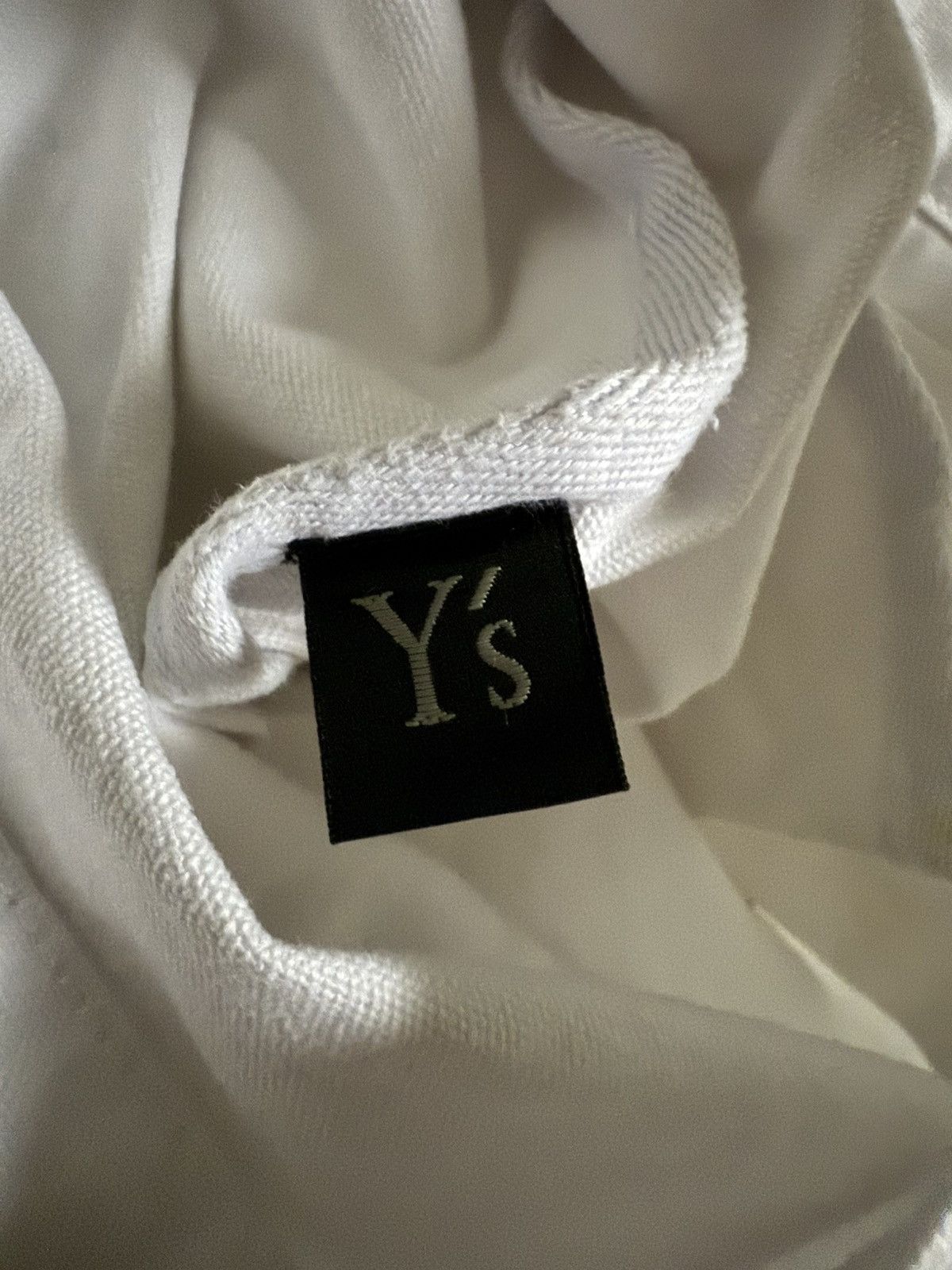 Yohji Yamamoto Y's Yohji Yamamoto Logo Printed Canvas White sling bag Size ONE SIZE - 6 Thumbnail