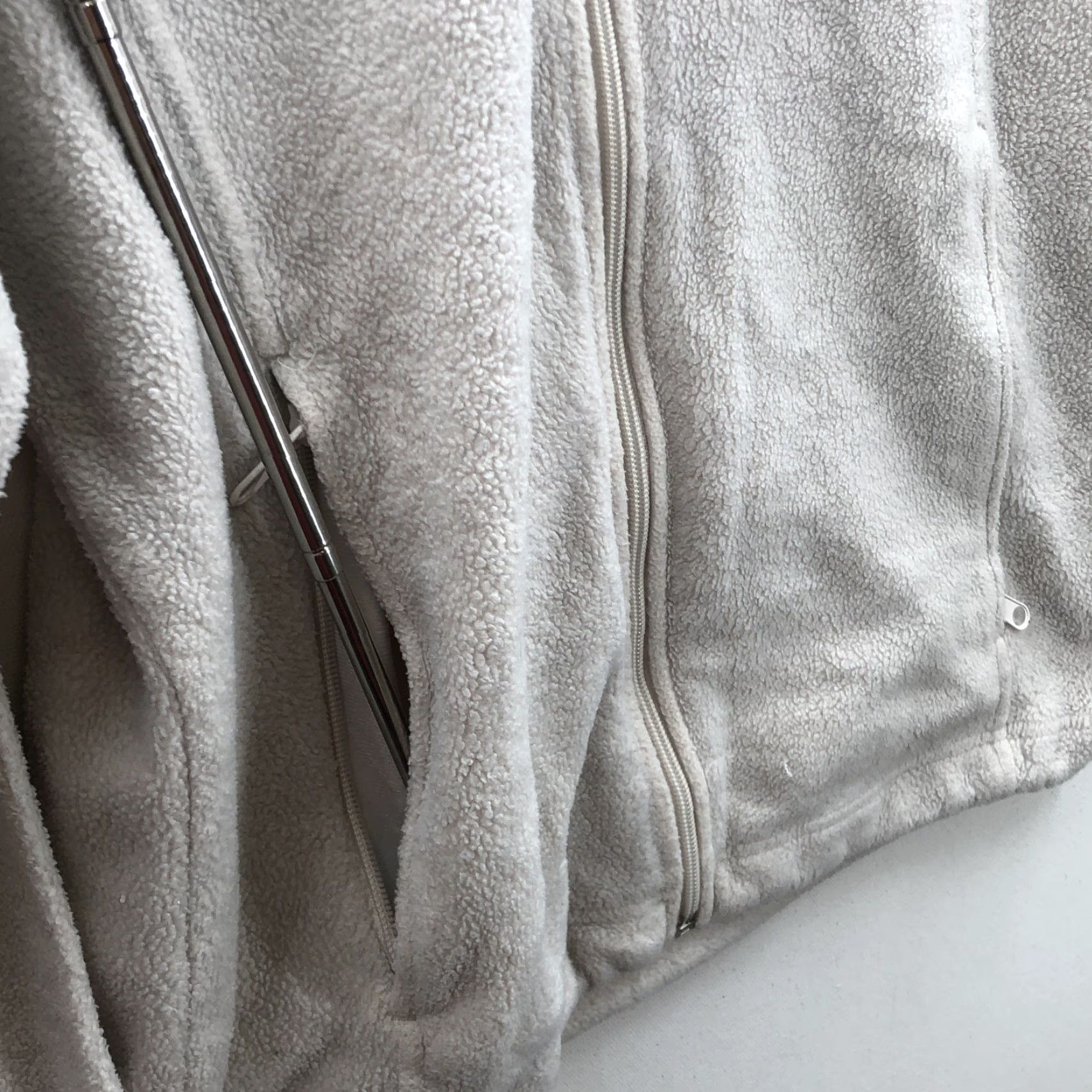 Vintage Columbia Womens White Fleece Jacket Zip Pockets Long Sleeve Full Zip Outdoor Activewear Small Size S / US 4 / IT 40 - 5 Thumbnail