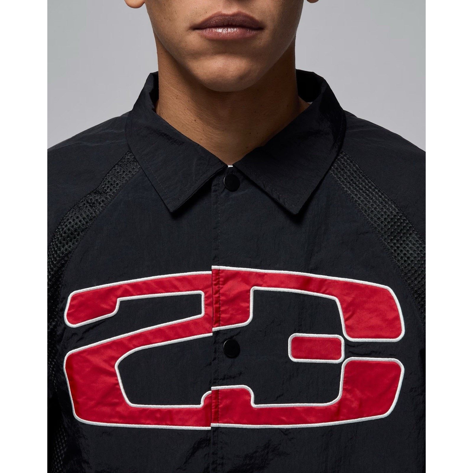Nike Nike Jordan Essential Men's Size 2XL Coach Jacket Black Sail Size US XXL / EU 58 / 5 - 4 Thumbnail