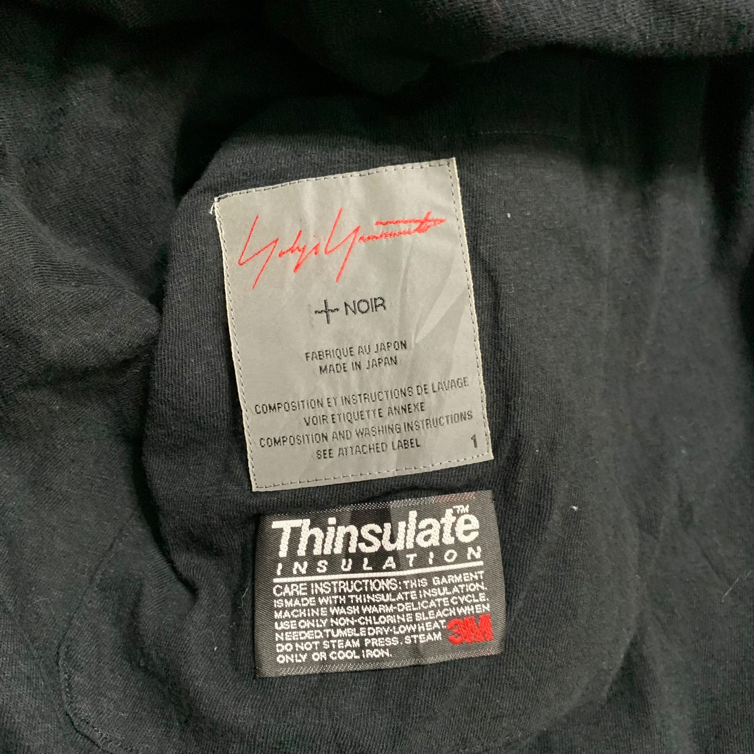 Yohji Yamamoto Vintage Yohji Yamamoto Signature Noir Hooded Oversize Coat Size S / US 4 / IT 40 - 5 Thumbnail