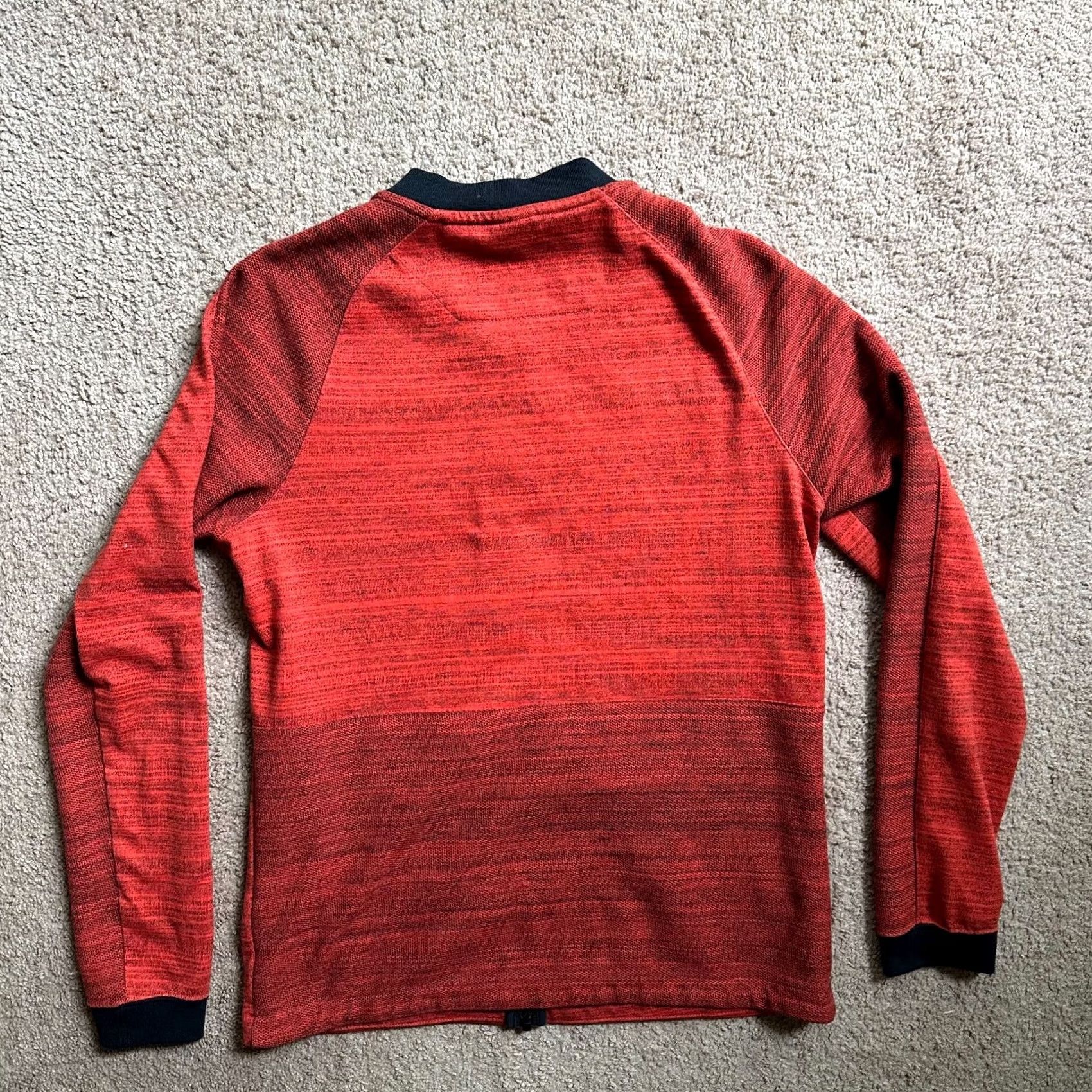 Nike VINTAGE Nike Sweatshirt Mens Medium Full Zip Logo Orange Pockets Round Neck Size US M / EU 48-50 / 2 - 2 Thumbnail