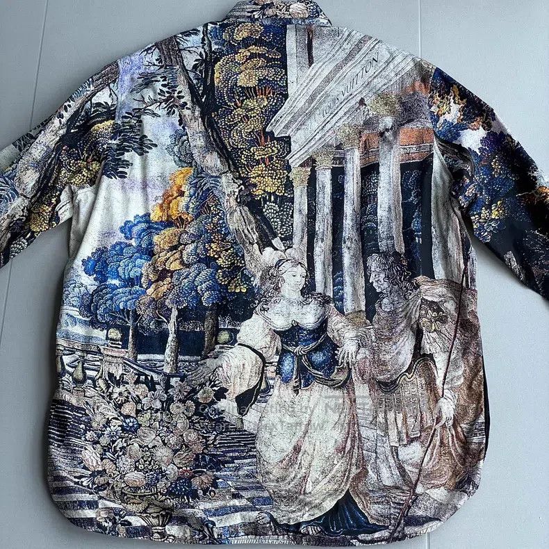 Louis Vuitton Louis Vuitton Palace Oil Painting Silk Shirt Size US XL / EU 56 / 4 - 2 Thumbnail