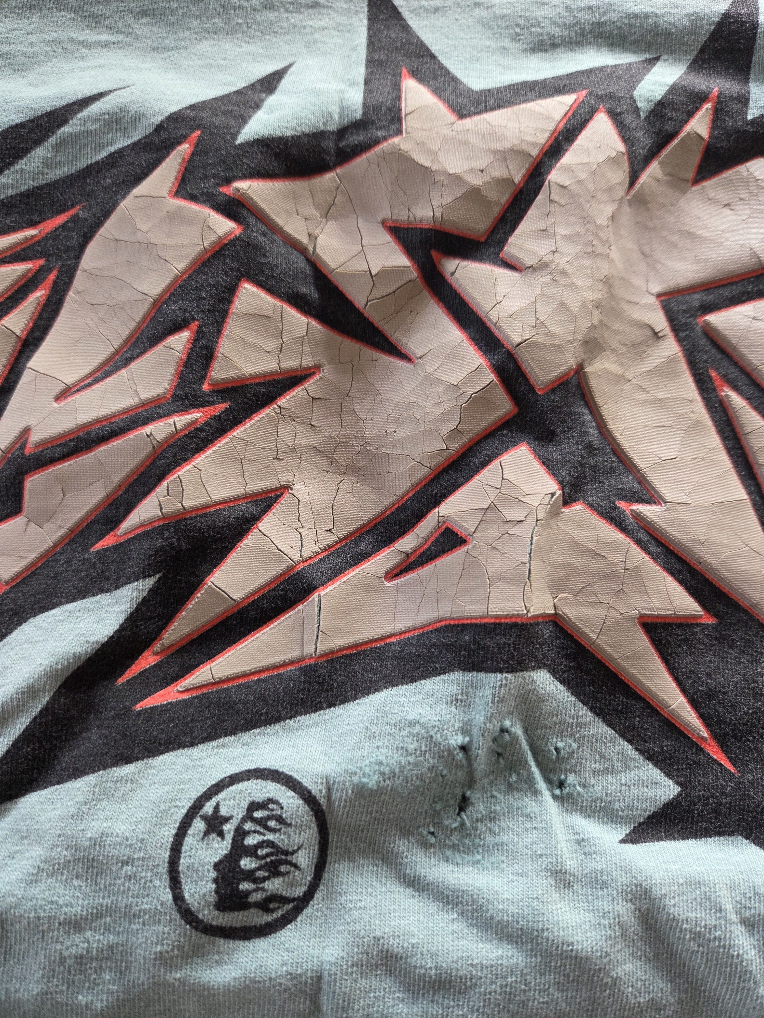 HELLSTAR Unreleased Hellstar Turquoise cracked print Capsule 10 shirt Size US S / EU 44-46 / 1 - 8 Thumbnail