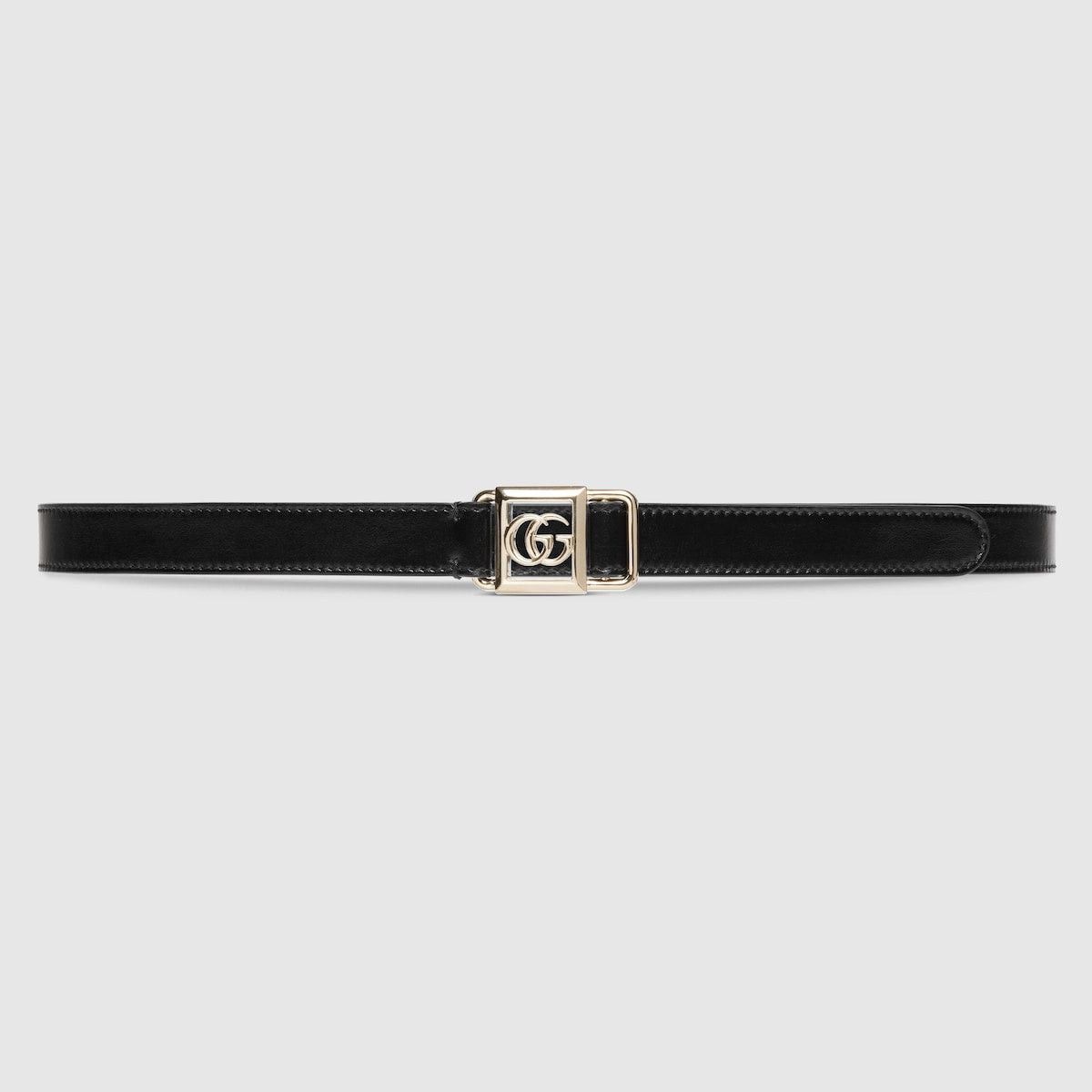 Gucci Double G Buckle Thin Belt SIZE 85