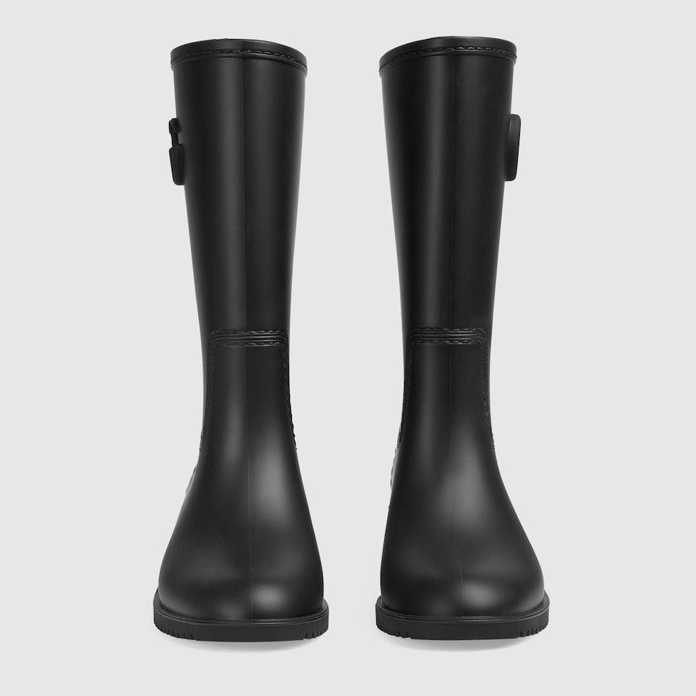 Gucci Double G Rain Boots in black Size US 7 / IT 37 - 2 Thumbnail