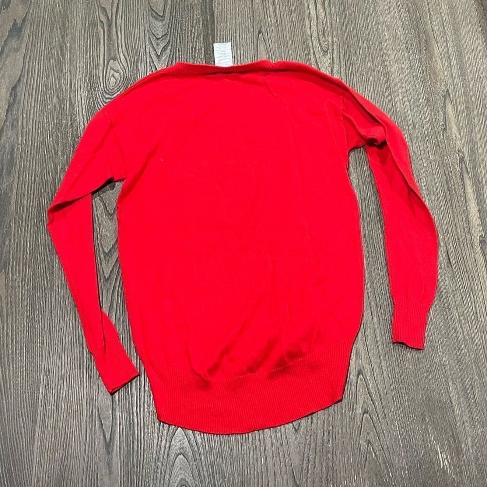 Disney Disney Red Vintage Y2K Mickey Mouse Crew Pullover Sweater XS Size XS / US 0-2 / IT 36-38 - 4 Thumbnail