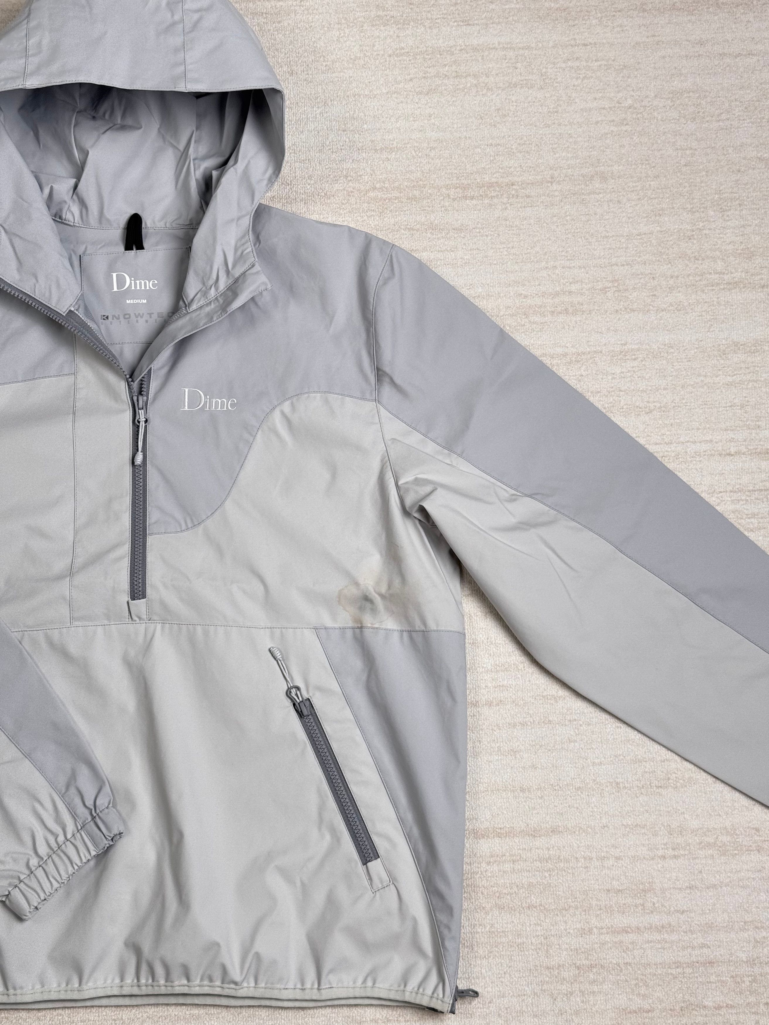 Dime Dime Pullover Hooded Shell Half Zip Jacket Grey Size US M / EU 48-50 / 2 - 6 Thumbnail