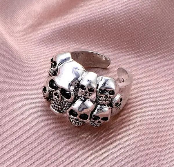 Japanese Brand Multiple Skull Ring Size ONE SIZE - 2 Thumbnail