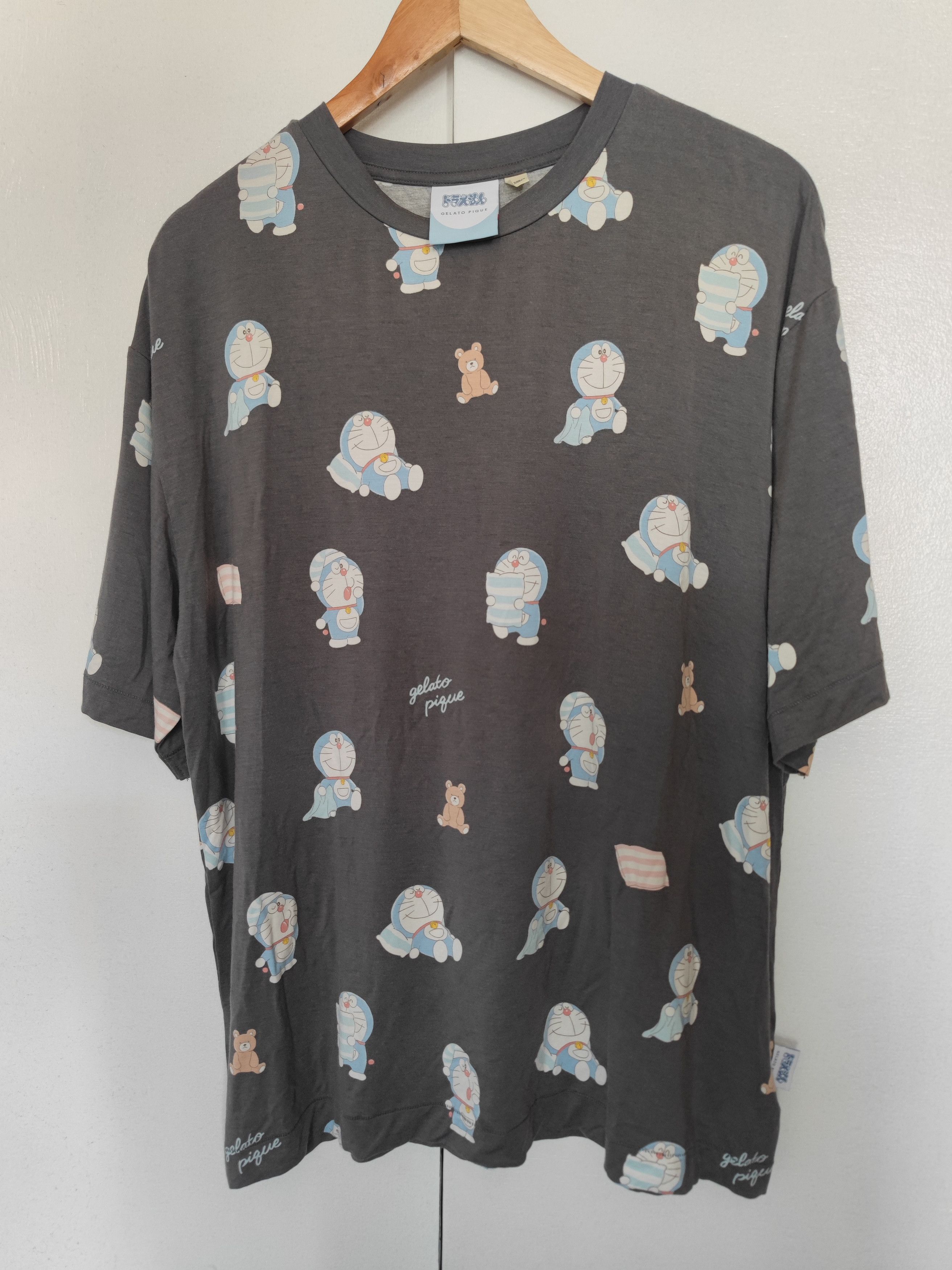 Japanese Brand GELATO PIQUE X Doraemon 2025 Sleepwear collection top shirt Size L / US 10 / IT 46 - 1 Thumbnail
