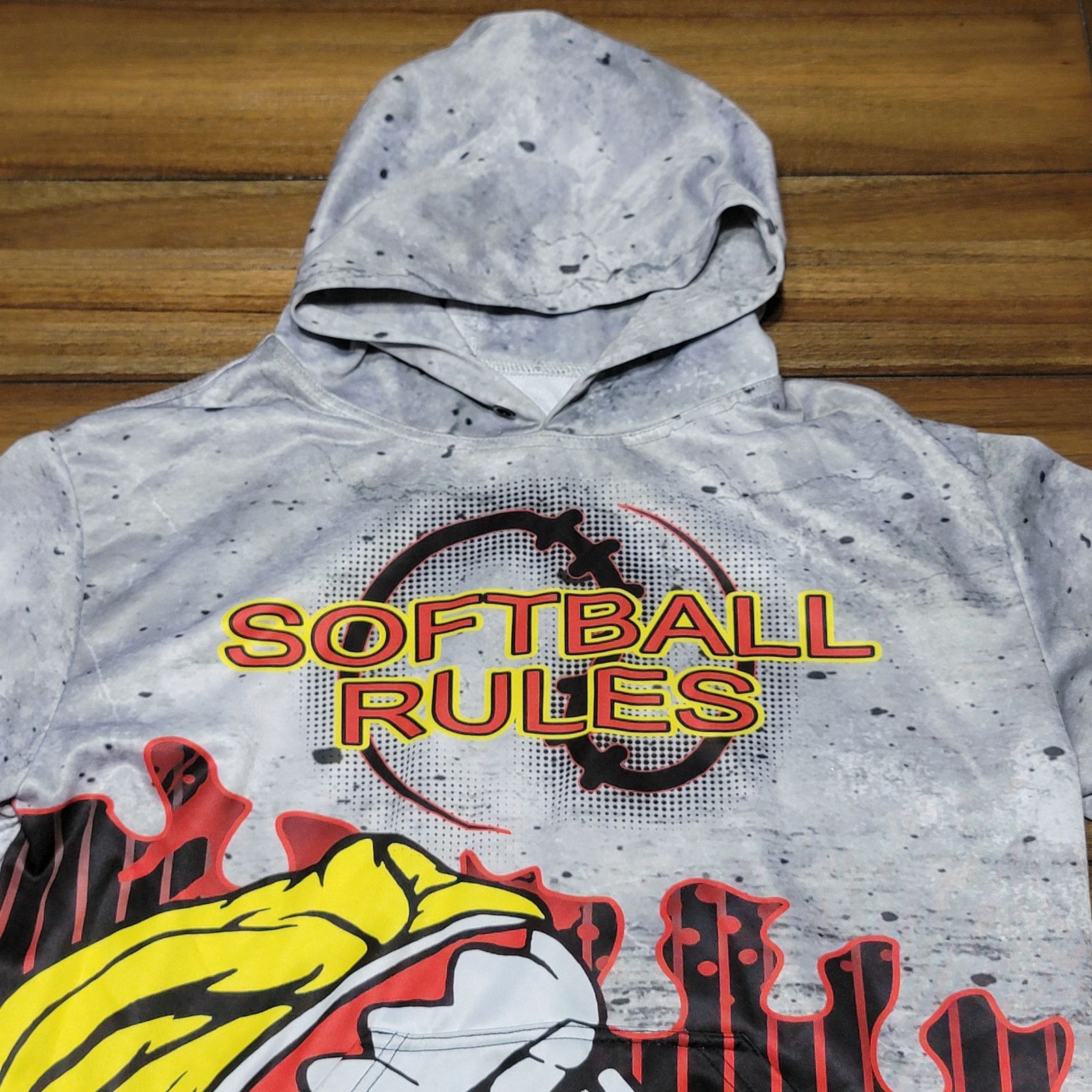 Other Unbranded Unisex LS Hoodie "Softball Rules" - Size Medium Size M / US 6-8 / IT 42-44 - 2 Thumbnail