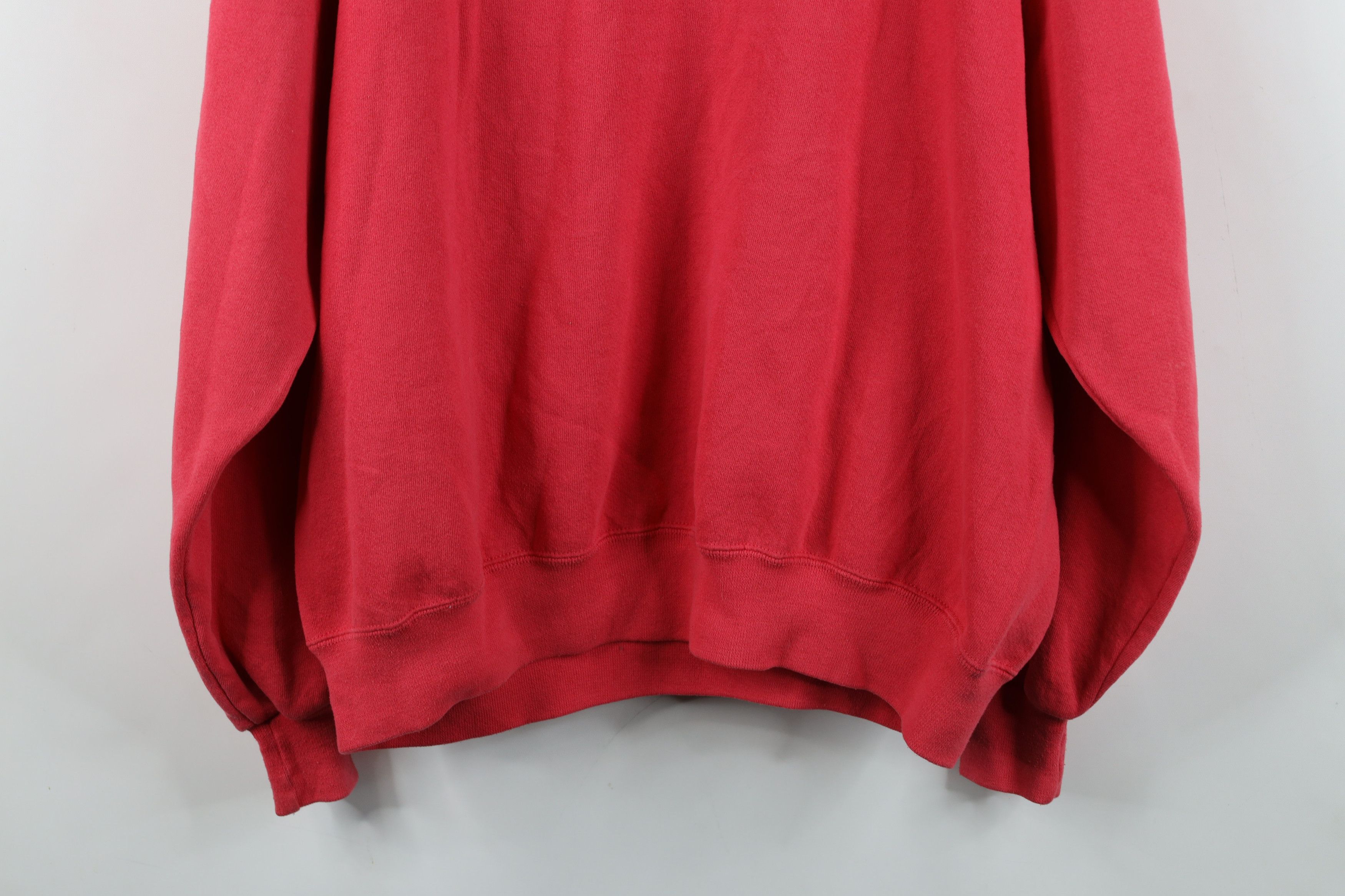 Vintage Vintage 90s Streetwear Blank Crewneck Sweatshirt Pink USA Size 3XL / US 20-22 - 12 Thumbnail