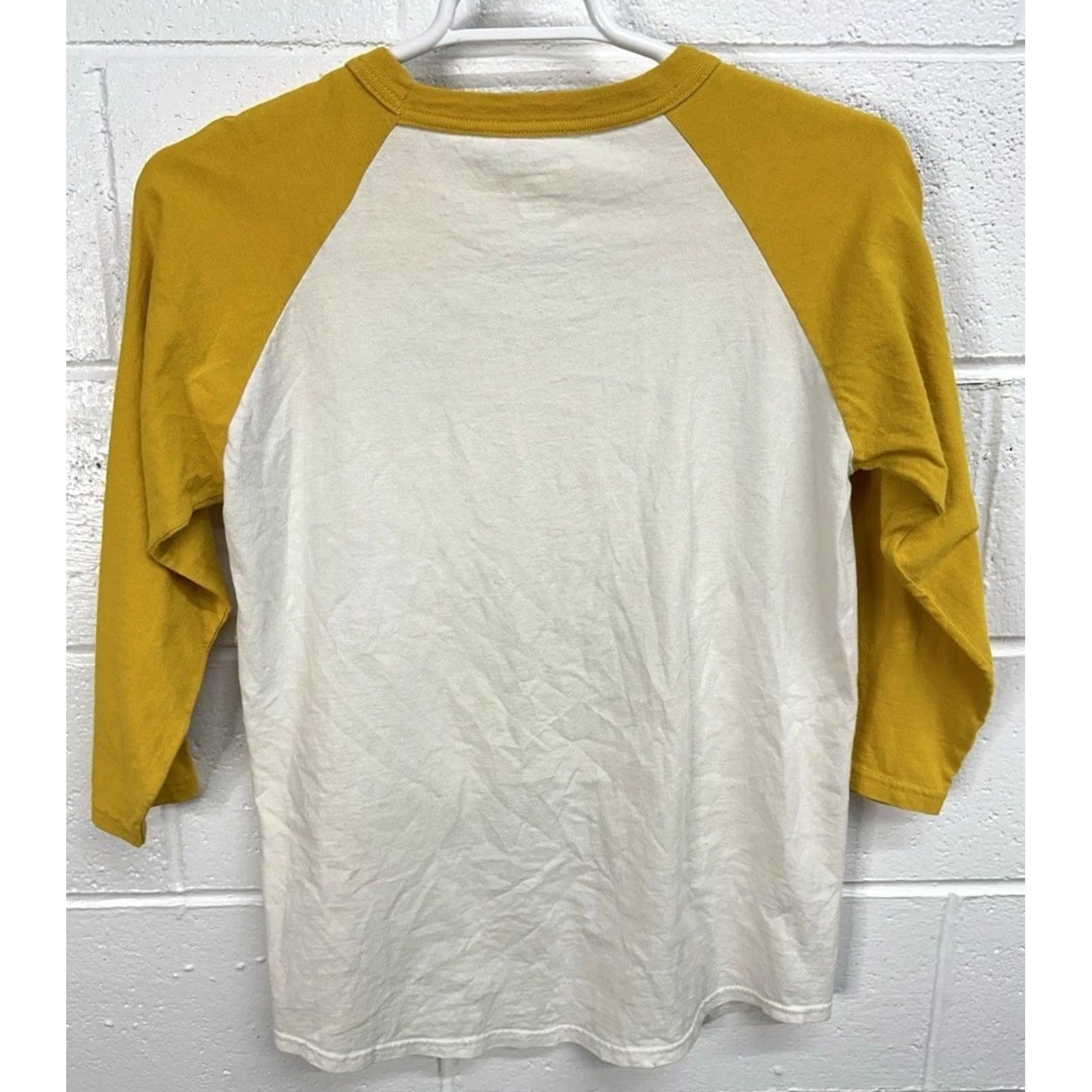 Champion Champion Baseball Tee Medium Yellow White Critical Bleacher Men’s Size US M / EU 48-50 / 2 - 6 Thumbnail