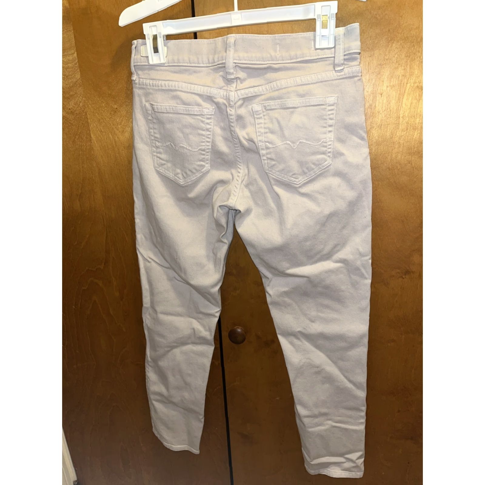 Vintage VINTAGE Red Engine Women's Jeans Slim Boyfriend Crop 26 Gray Cotton Denim Summer Fashion Size 26" / US 2 / IT 38 - 5 Thumbnail