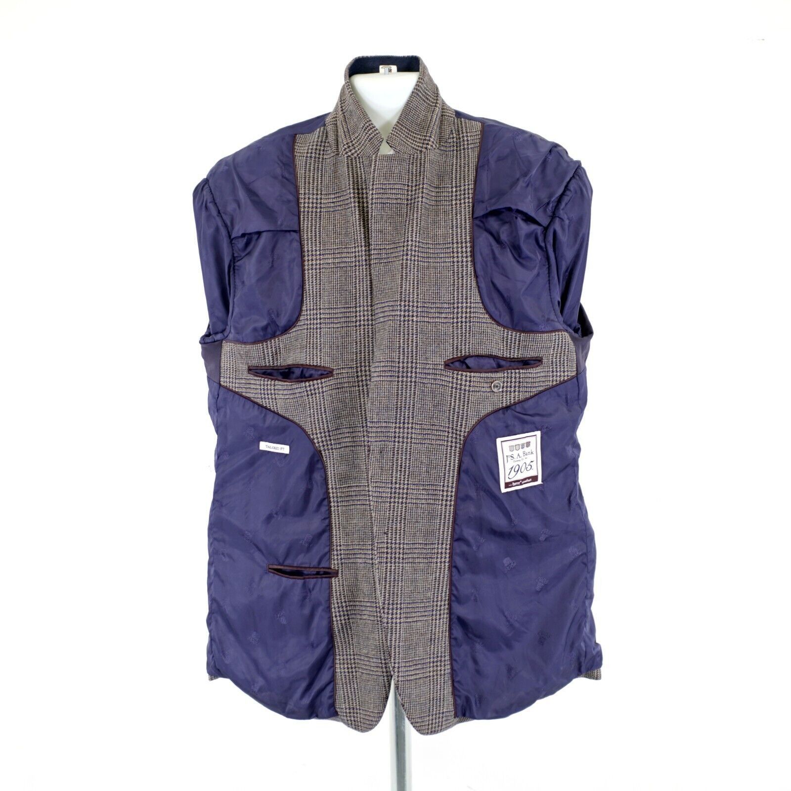 Jos. A. Bank Jos A Bank 1905 Soft Tweed Wool Glen Plaid 44R / Slim 46R Gr Size 44R - 12 Thumbnail